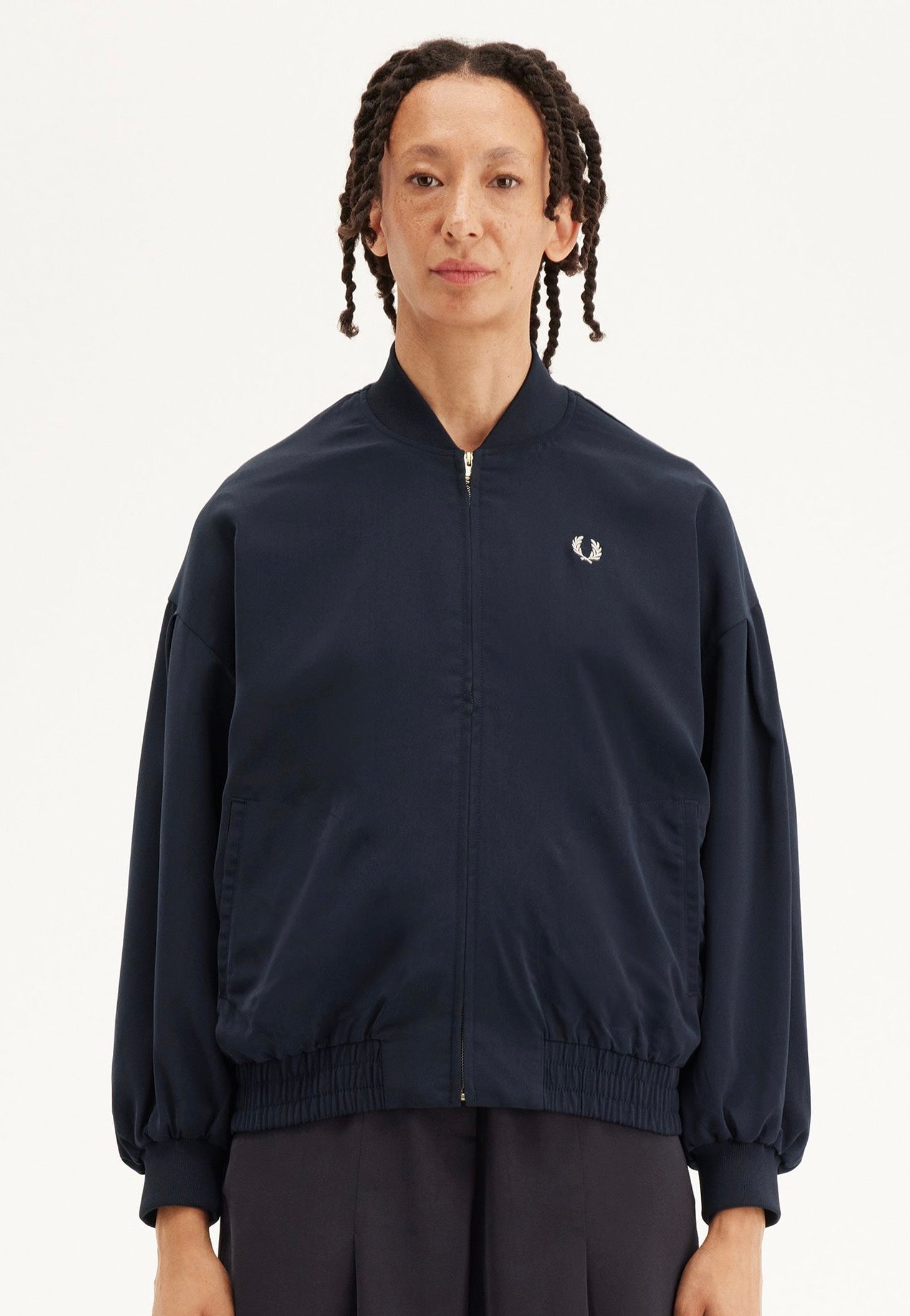 【別注】FRED PERRY / Tennis Bomber Jacket Twill Tennis Bomber Jacket - Navy | Made In England | Men's