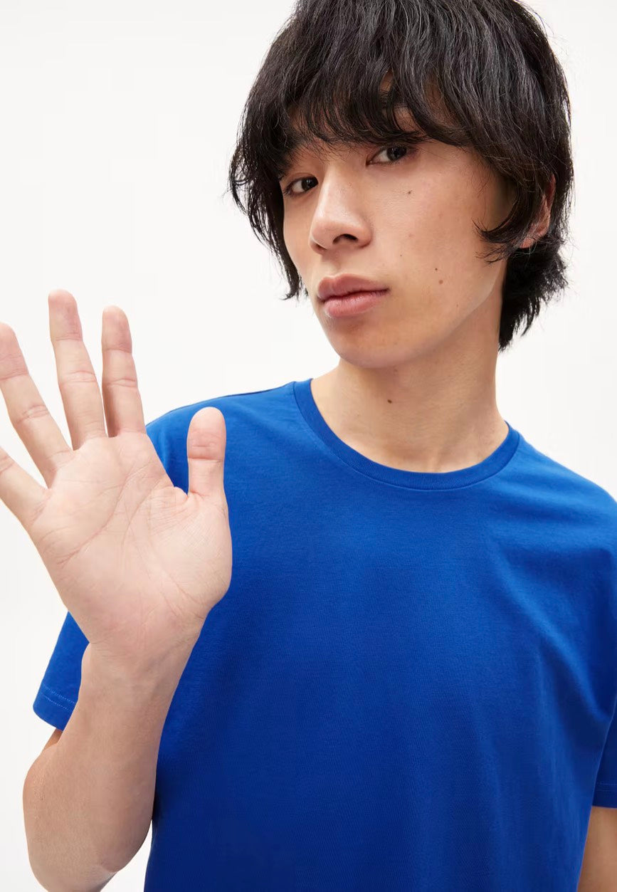 Armedangels - Jaames Dynamo Blue - T-Shirt | Men-Image