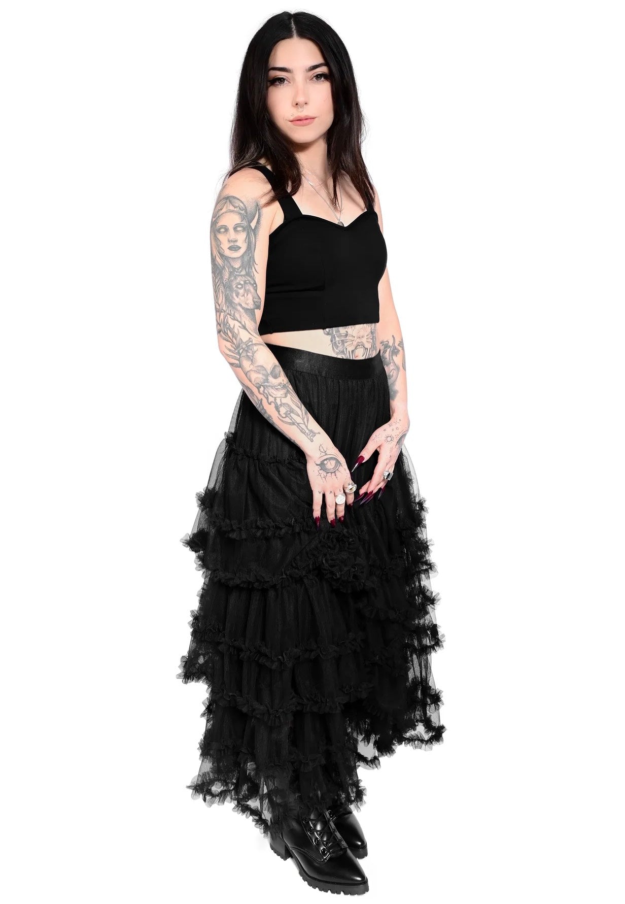 Foxblood - Jada Tulle Black - Skirt | Women-Image