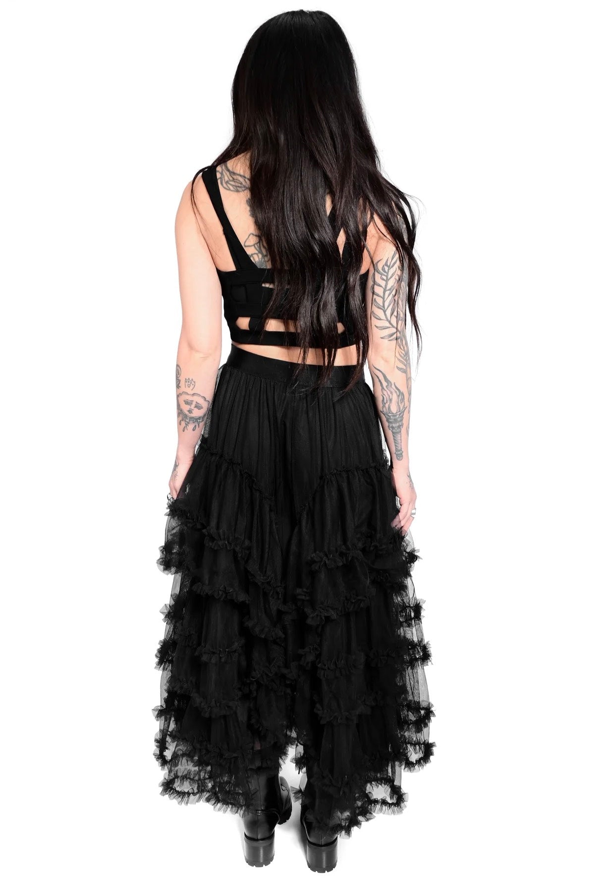 Foxblood - Jada Tulle Black - Skirt | Women-Image
