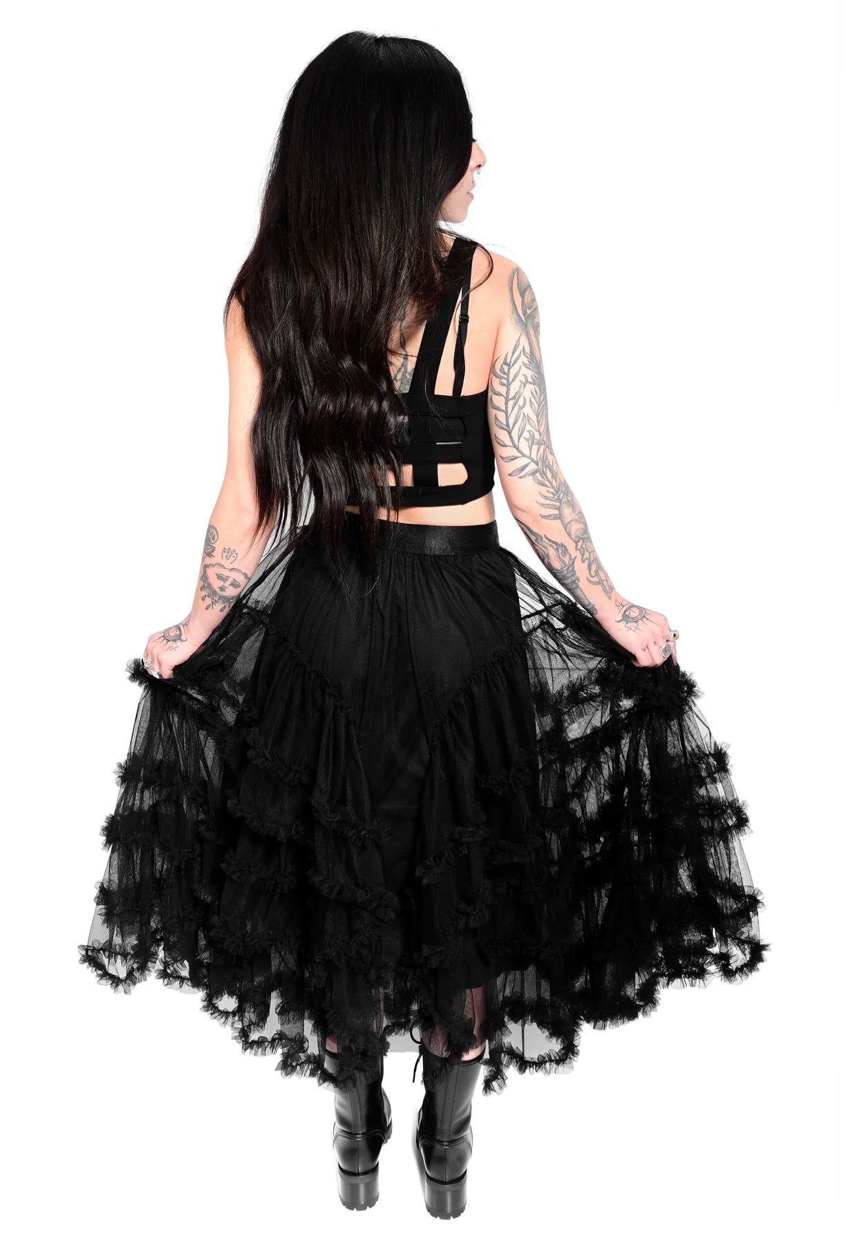 Foxblood - Jada Tulle Black - Skirt | Women-Image