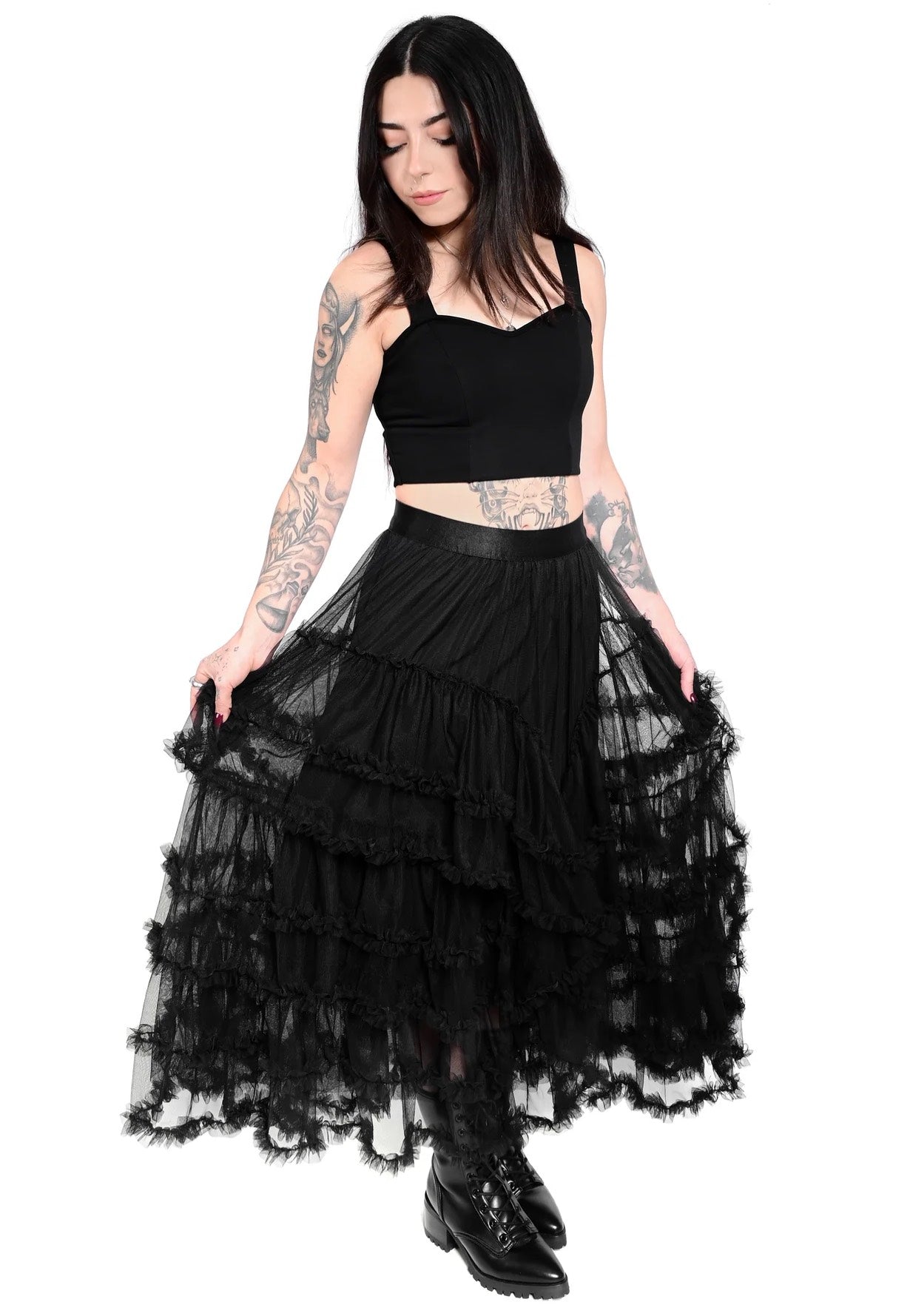 Foxblood - Jada Tulle Black - Skirt | Women-Image