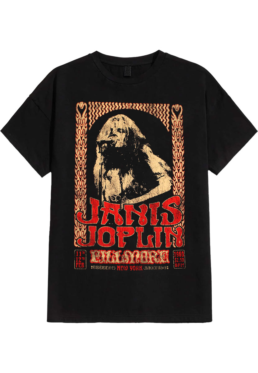 Janis Joplin Vintage Poster - T-Shirt | Impericon