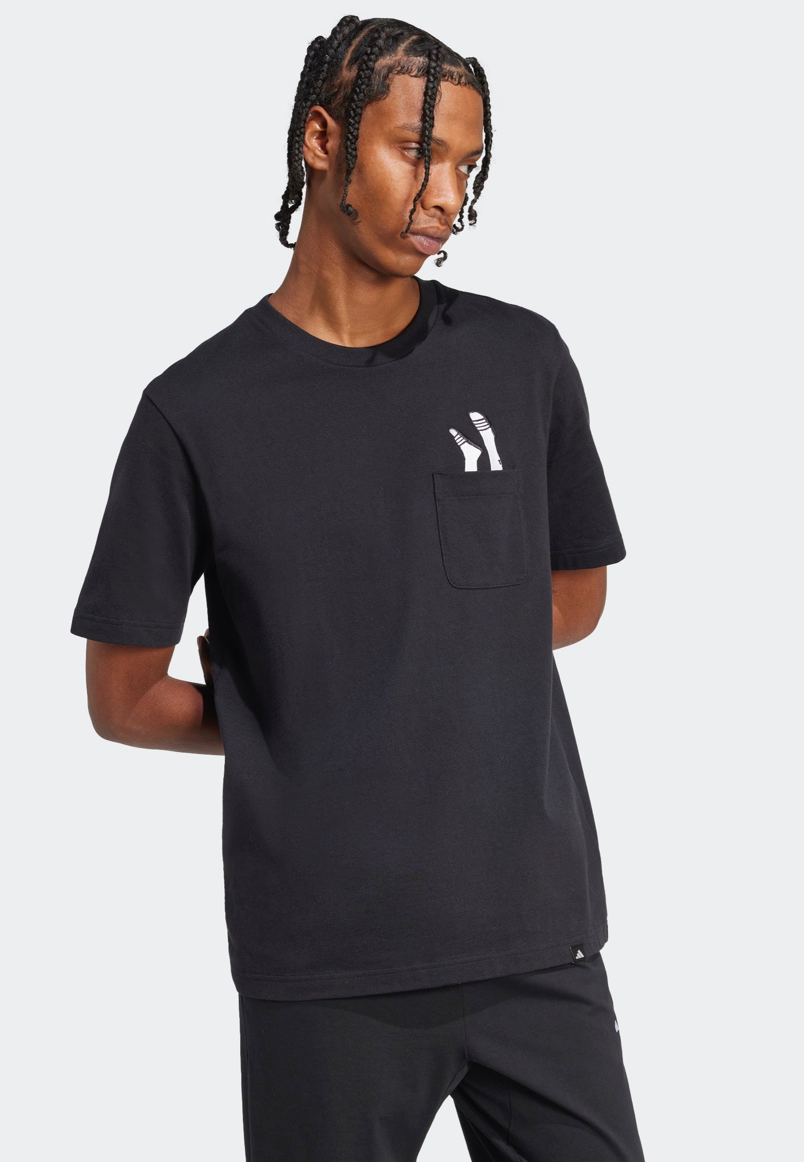 Adidas - M L Slide Pocket Black - T-Shirt | Men-Image