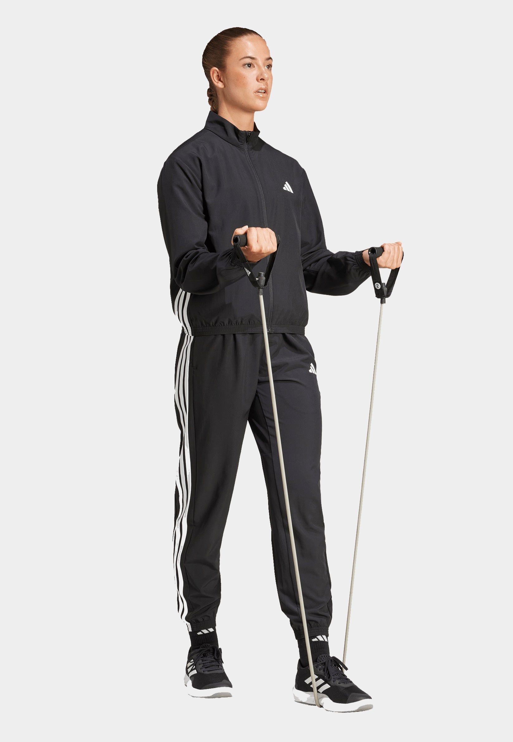 Adidas - WE 3S Woven Black/White - Track Jacket | Women-Image