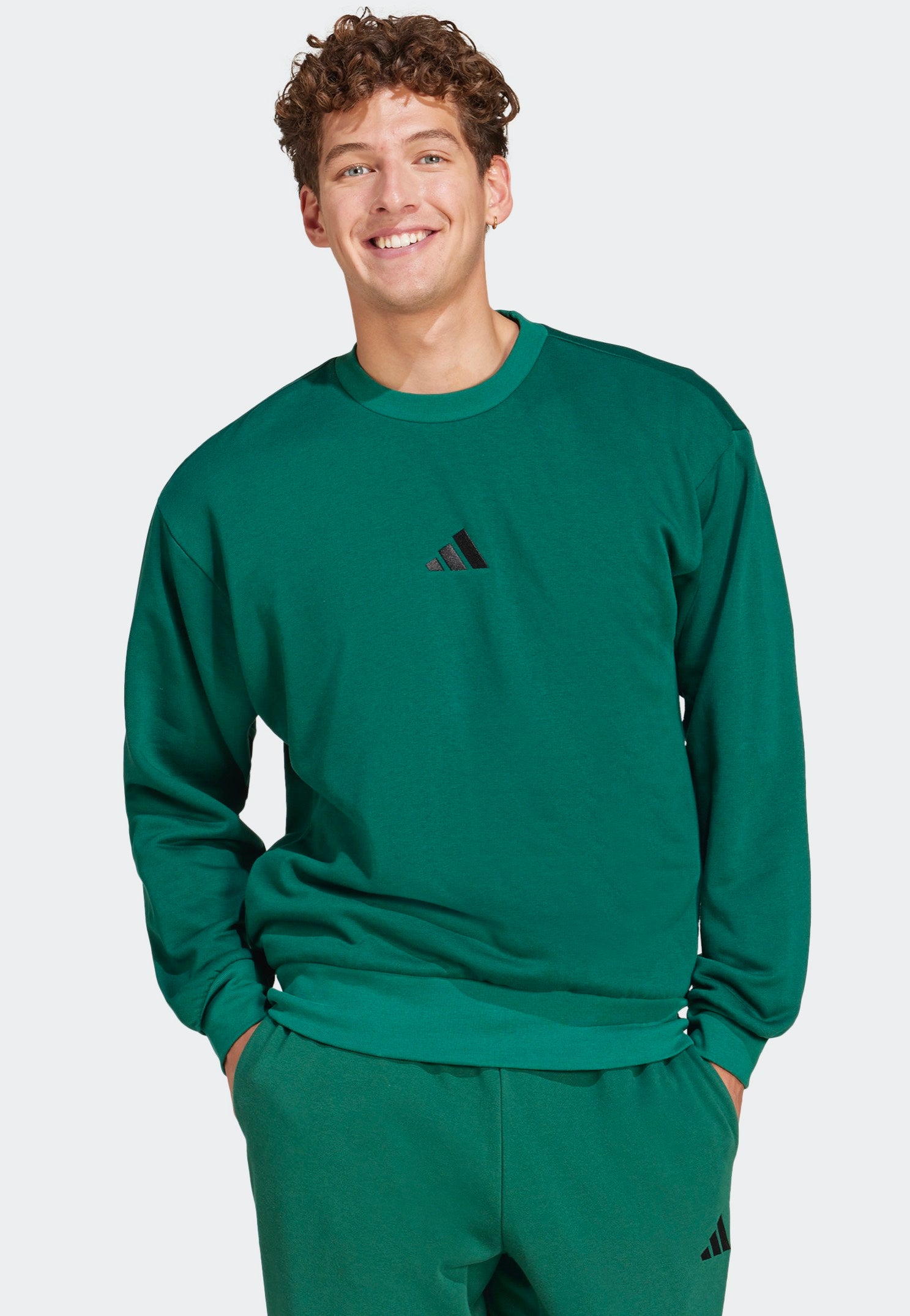Adidas - M Feelcozy Swt Cgreen/Black - Longsleeve | Men-Image