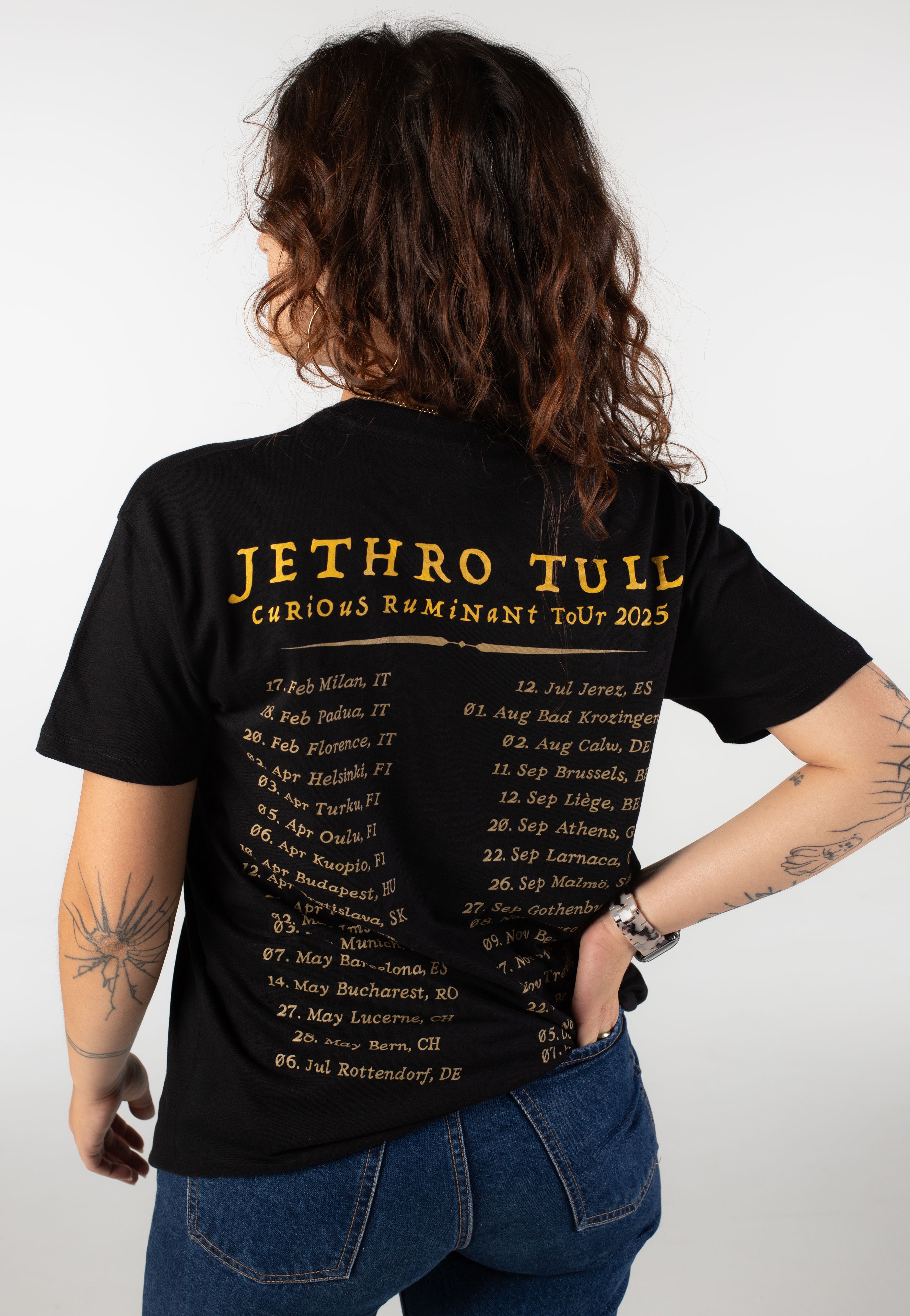 Jethro Tull - European Tourshirt 2025 – Curious Ruminant - T-Shirt