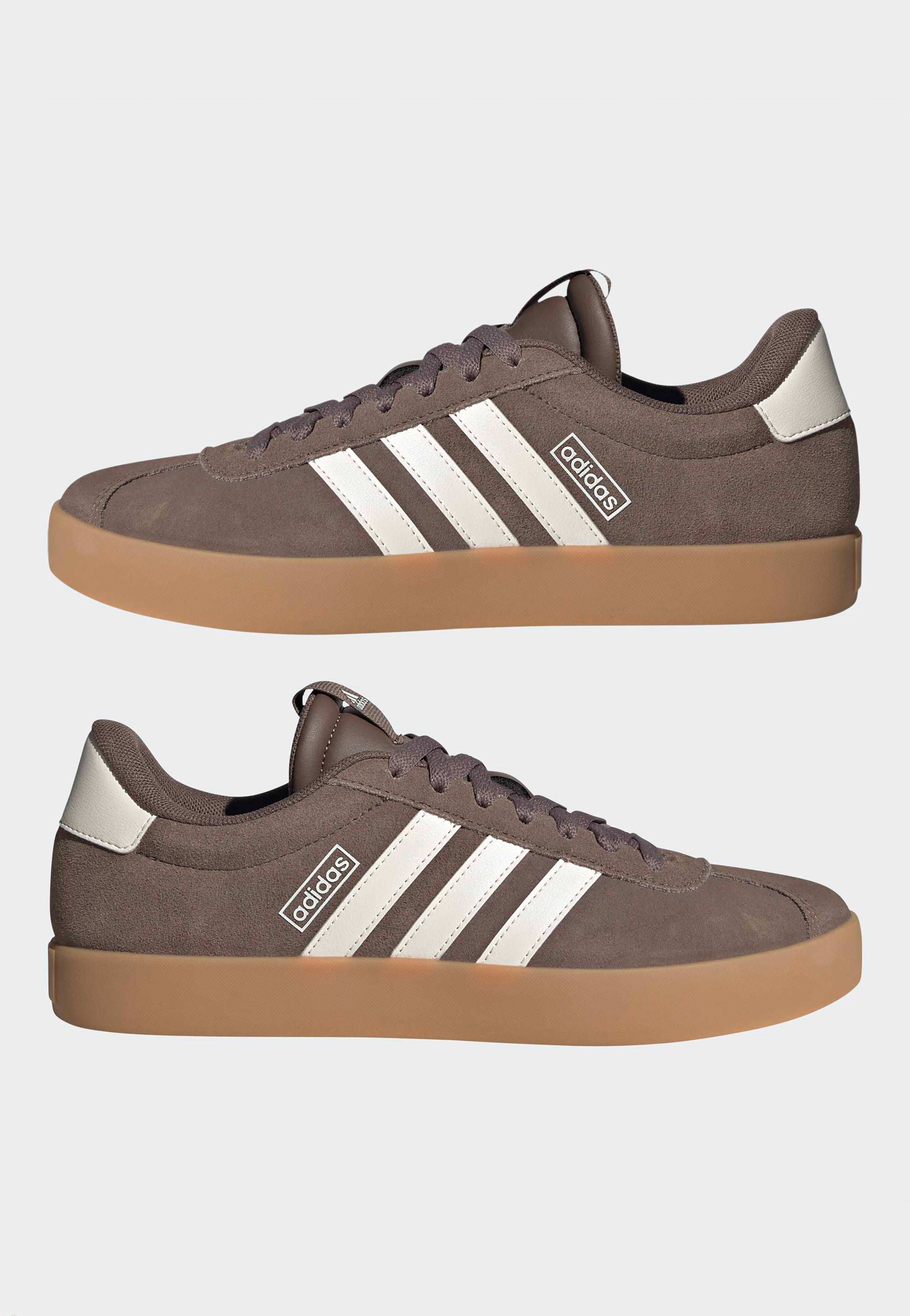Adidas - VL Court 3.0 Earstr/Cwhite/Gum3 - Girl Shoes | Women-Image