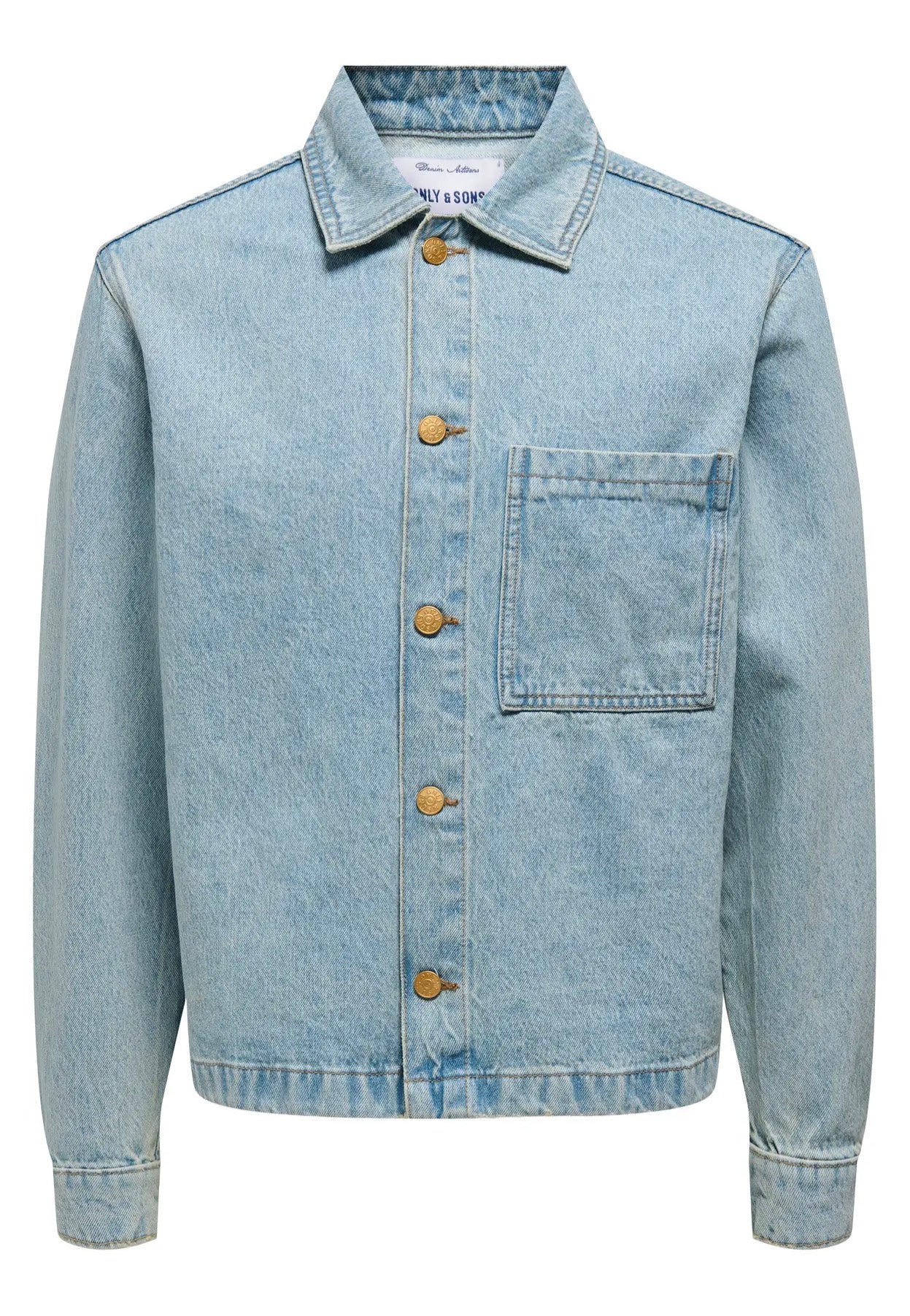 Only & Sons - Sprick Box Medium Blue Denim - Jeans Jacket | Men-Image