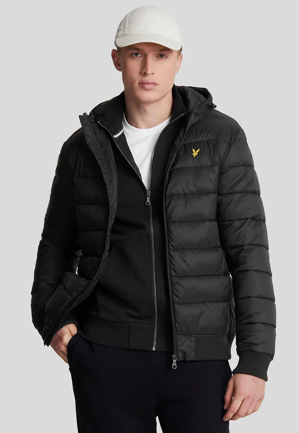 Lyle & Scott - Wadded Jet Black - Jacket | Men-Image