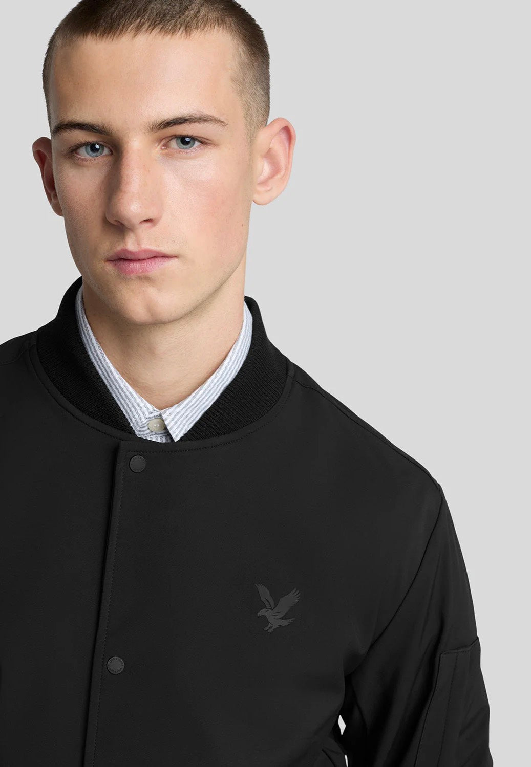 Lyle & Scott - Softshell Bomber Jet Black - Jacket | Men-Image
