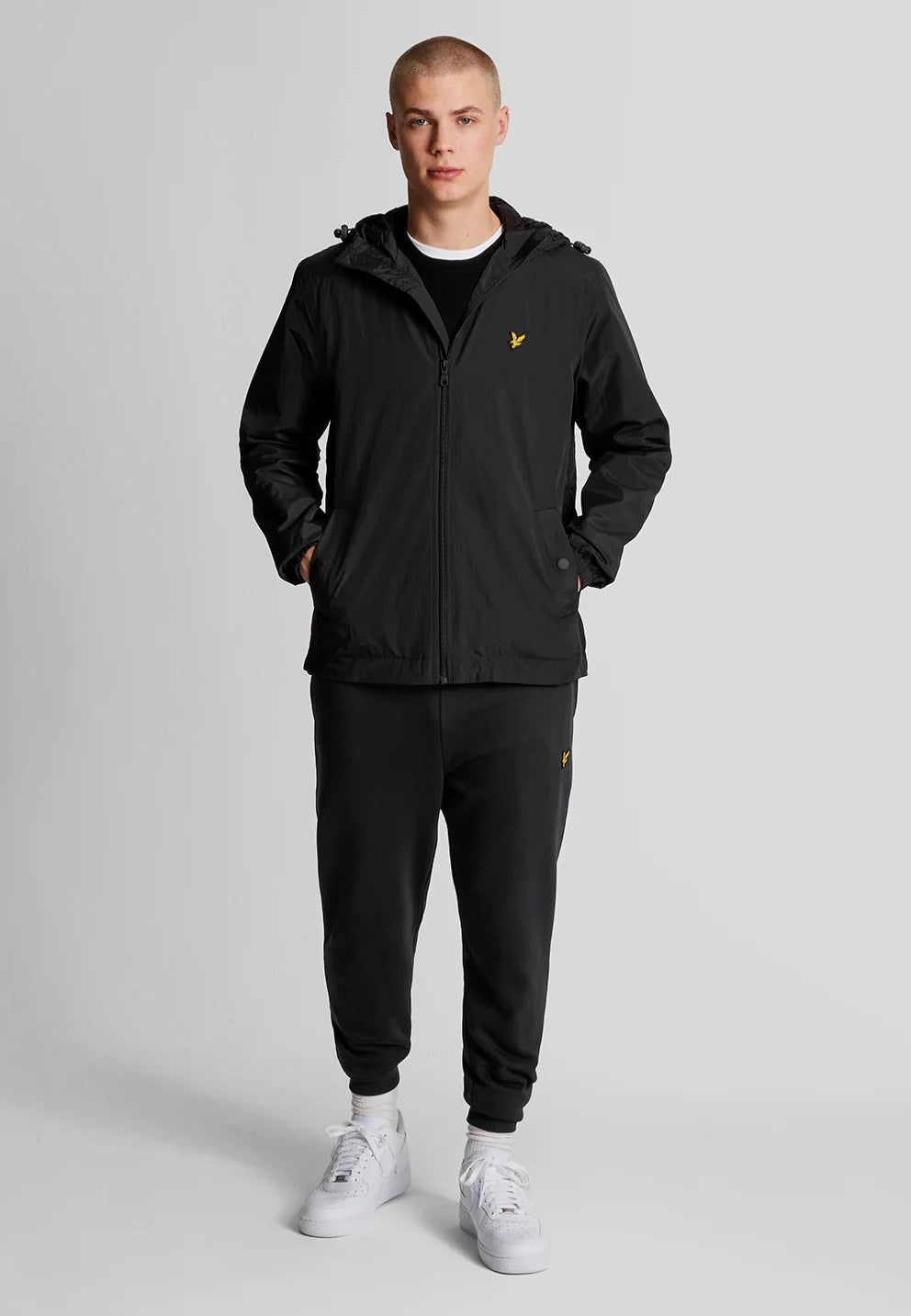 Lyle & Scott - Zip Through Jet Black - Jacket | Men-Image