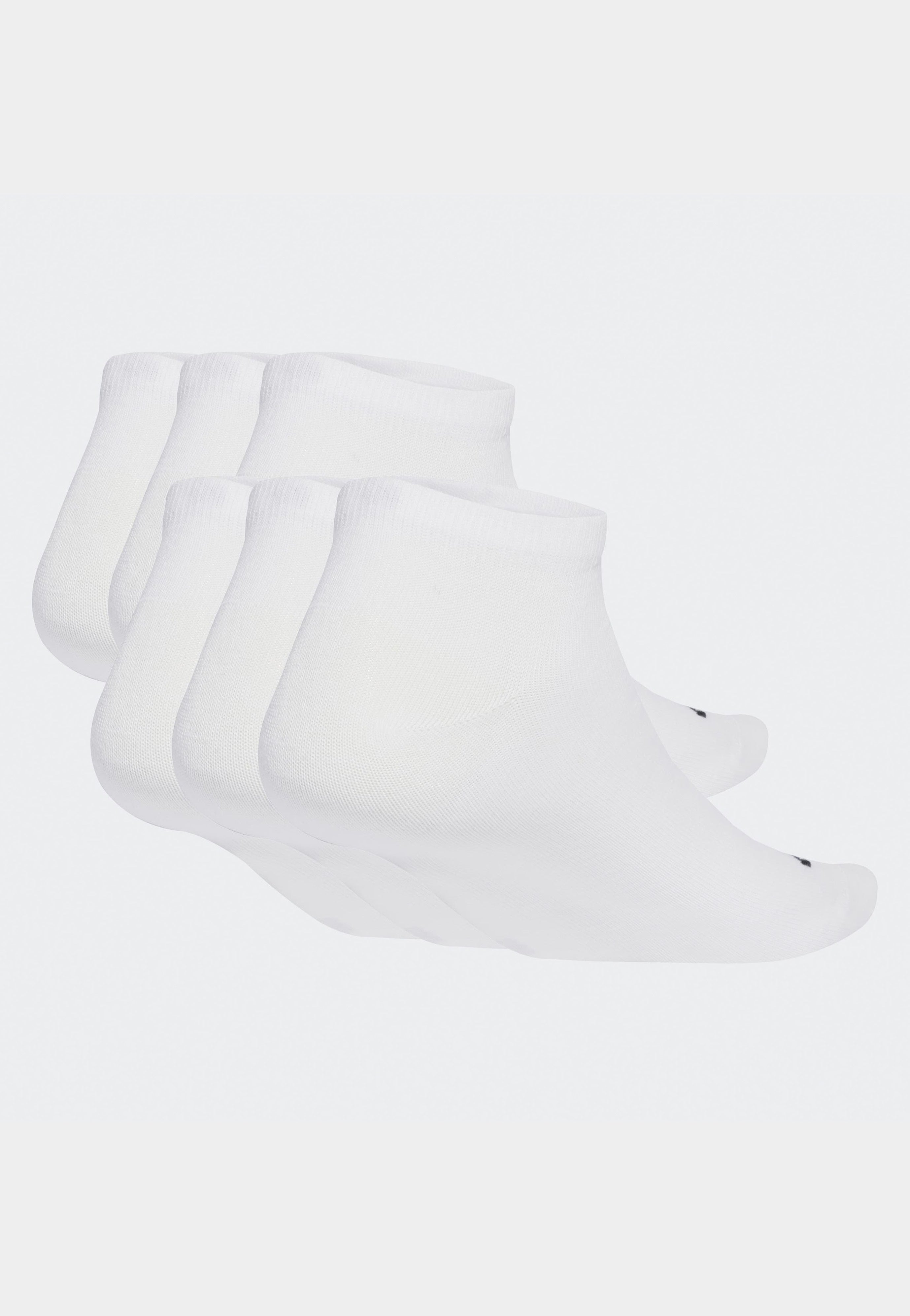 Adidas - Linear Crew Pack Of 6 White/Black - Socks | Neutral-Image