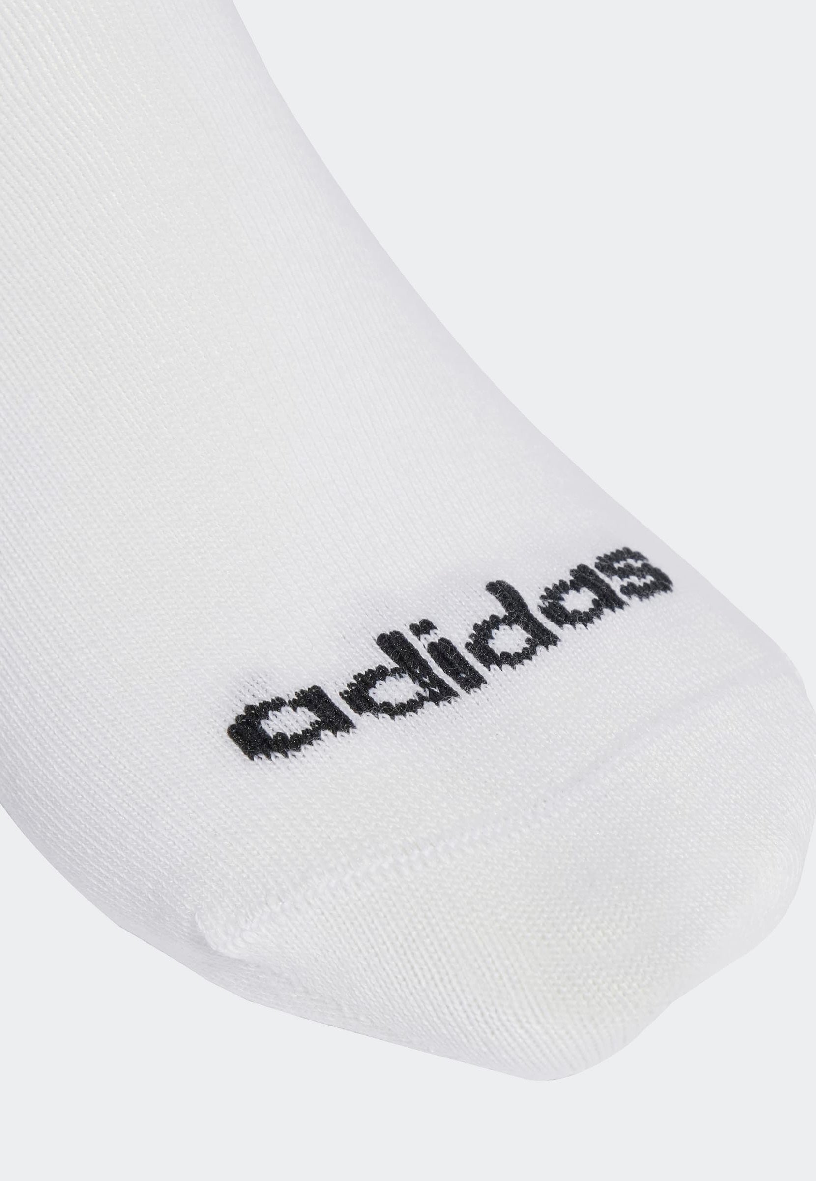 Adidas - Linear Crew Pack Of 6 White/Black - Socks | Neutral-Image