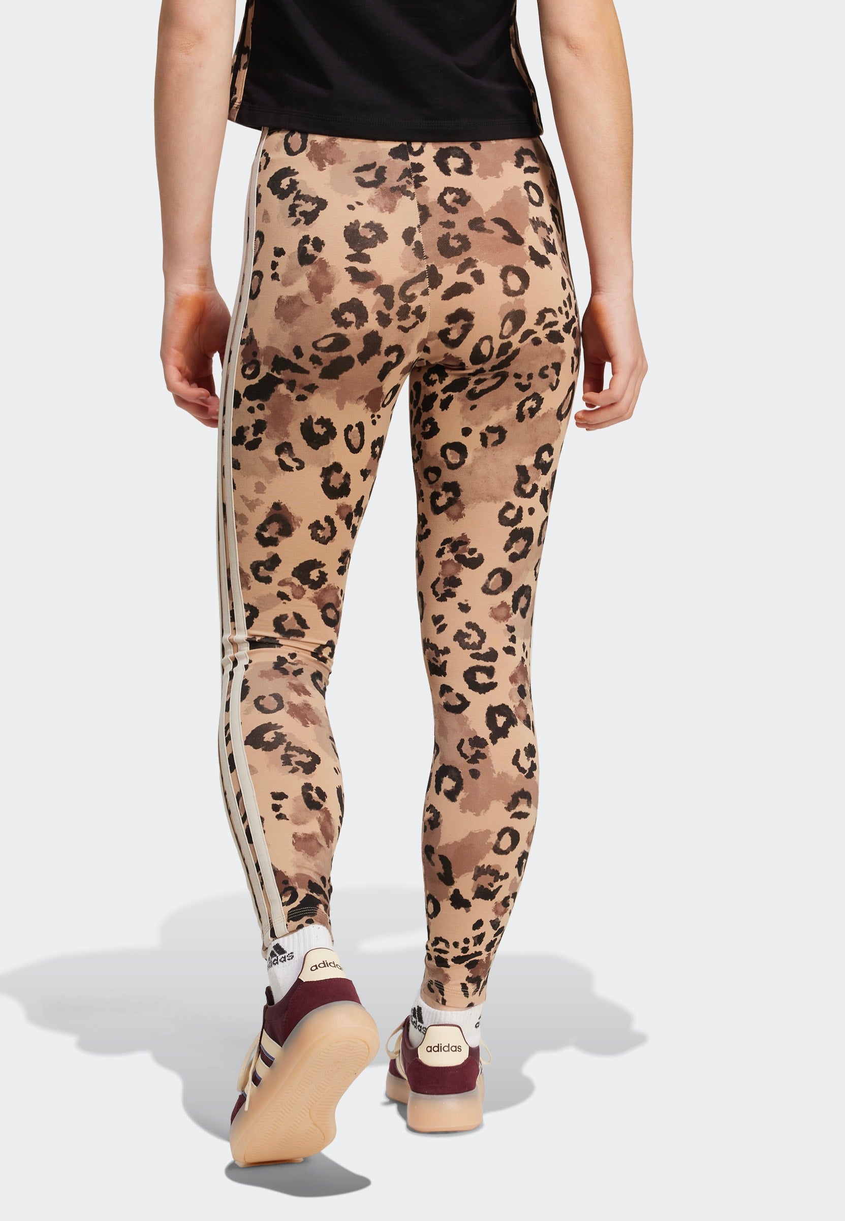 Adidas - Animal Print 3-Stripes High Rise Multco/Warsan - Leggings | Women-Image