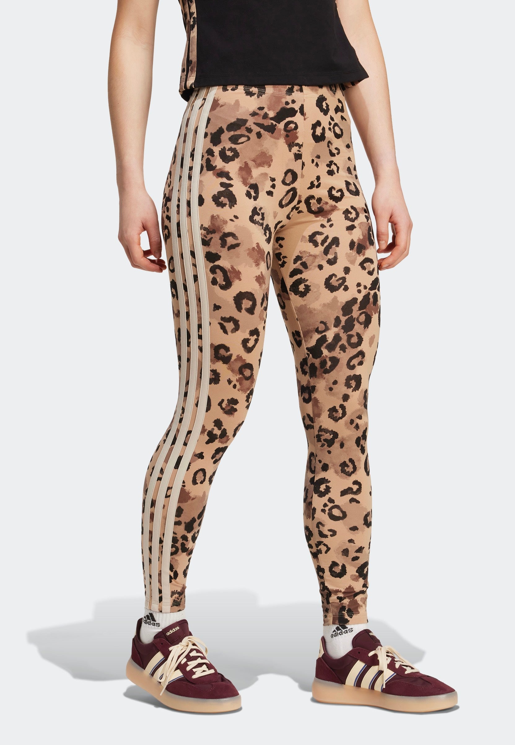 Adidas - Animal Print 3-Stripes High Rise Multco/Warsan - Leggings | Women-Image