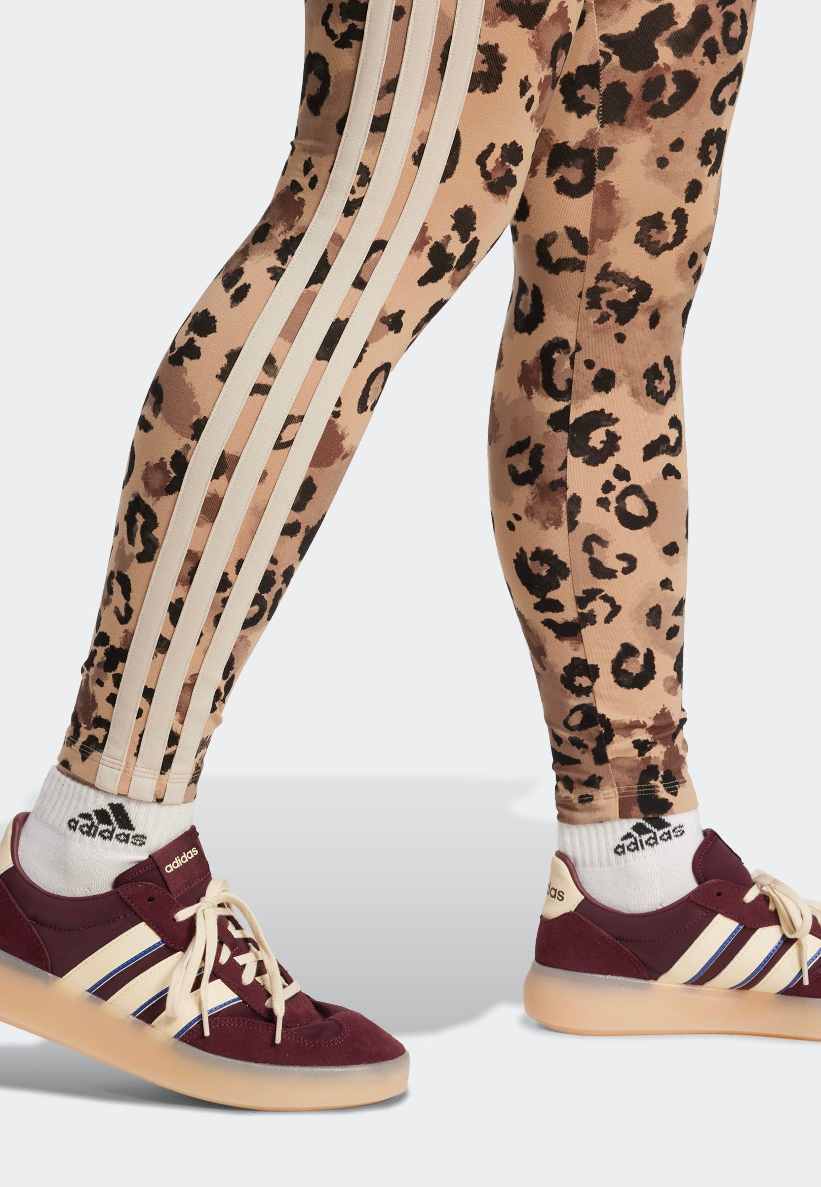 Adidas - Animal Print 3-Stripes High Rise Multco/Warsan - Leggings | Women-Image