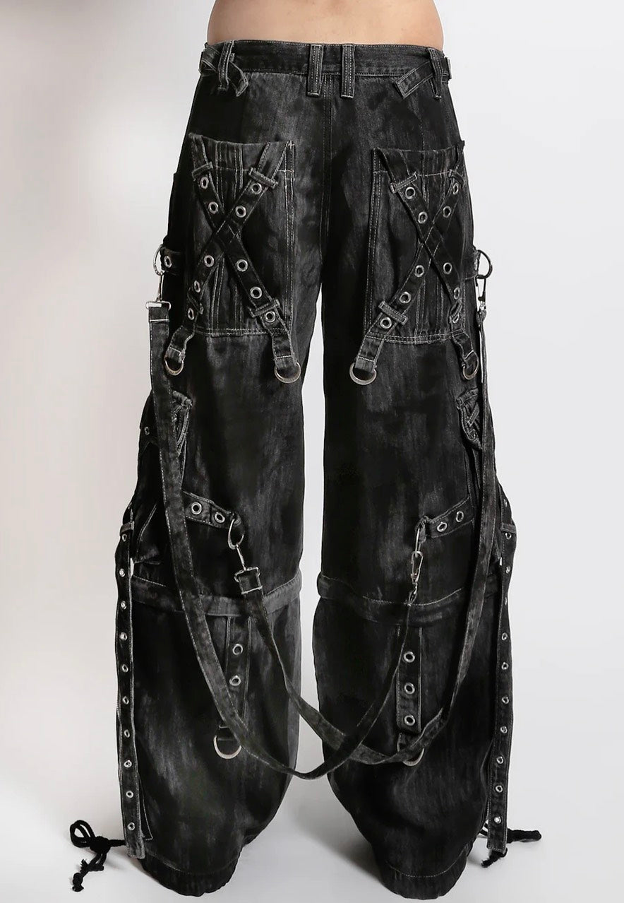 Tripp NYC - X-Strap Black Ink Wash Denim - Jeans | Impericon