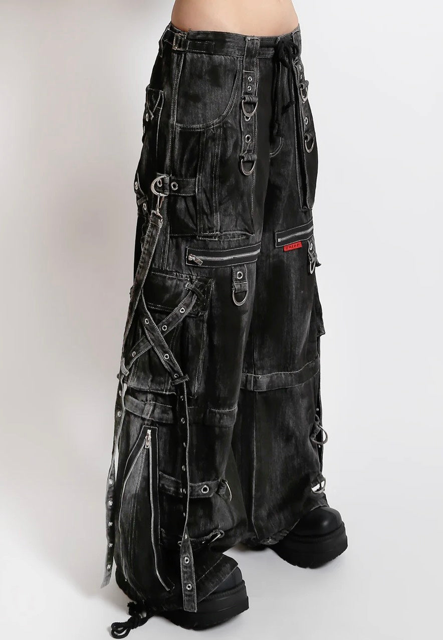 Tripp NYC - X-Strap Black Ink Wash Denim - Jeans | Women-Image