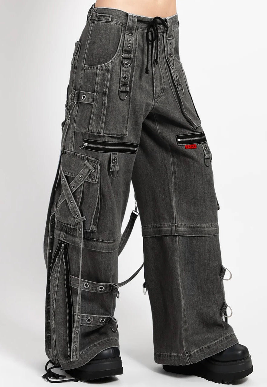 Tripp NYC - X-Strap Zip Off Denim Black - Jeans | Women-Image