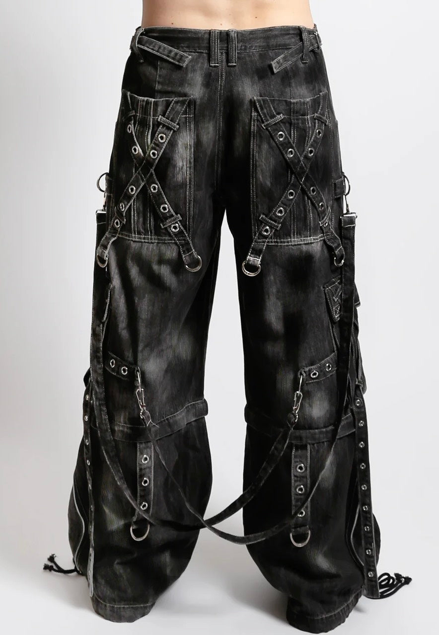Tripp NYC - X-Strap Black Ink Wash Denim - Jeans | Impericon