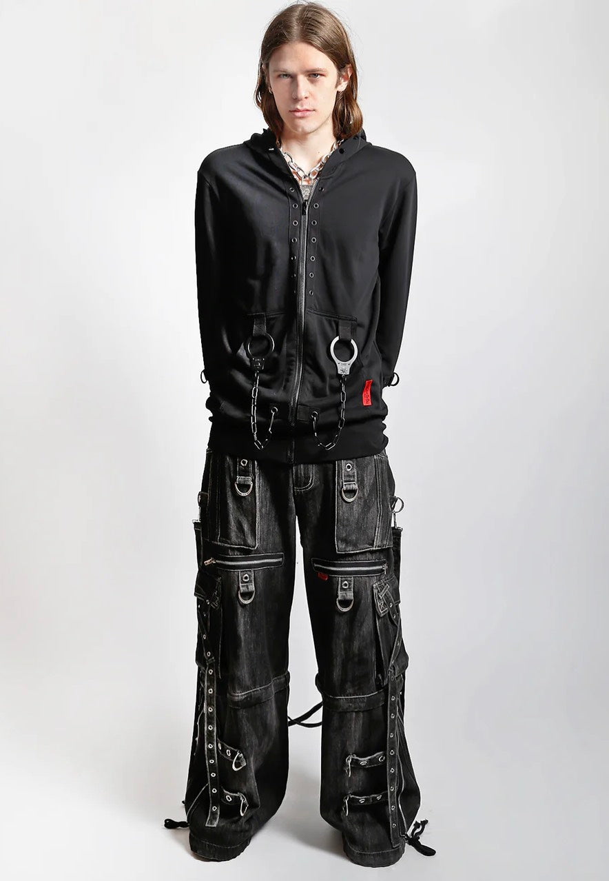 Tripp NYC - X-Strap Black Ink Wash Denim - Jeans | Men-Image