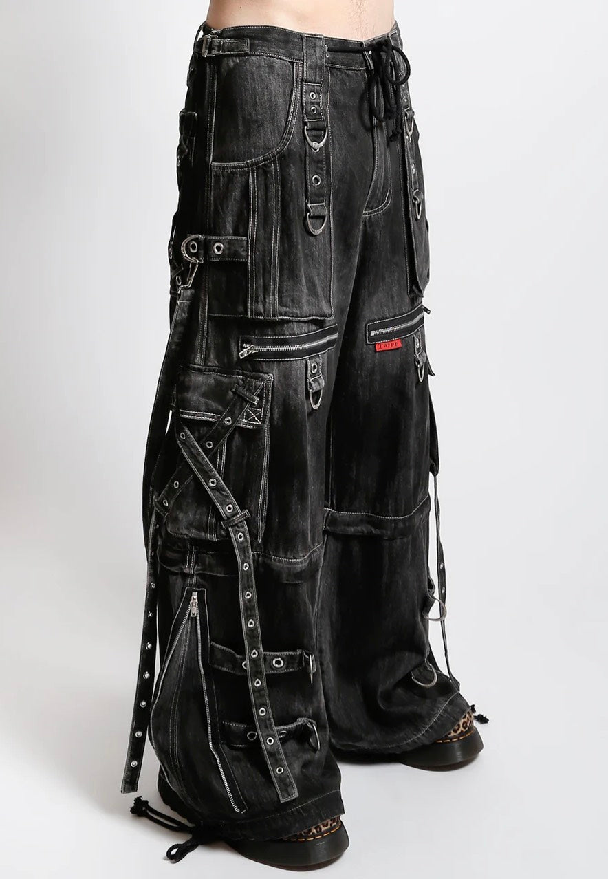 Tripp NYC - X-Strap Black Ink Wash Denim - Jeans | Men-Image