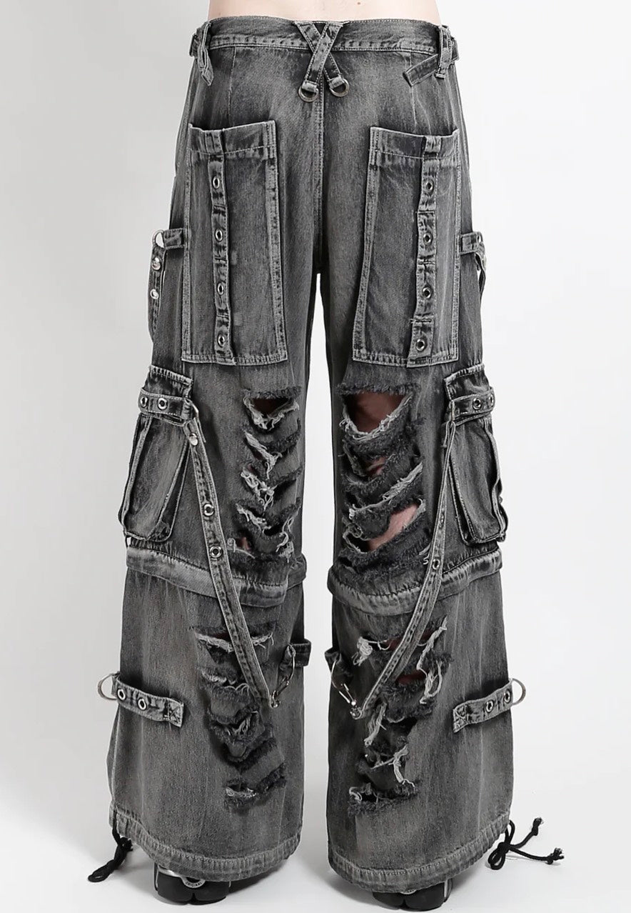 Tripp NYC - Shredder Denim Full Force Pant Black Fog Wash - Jeans | Men-Image