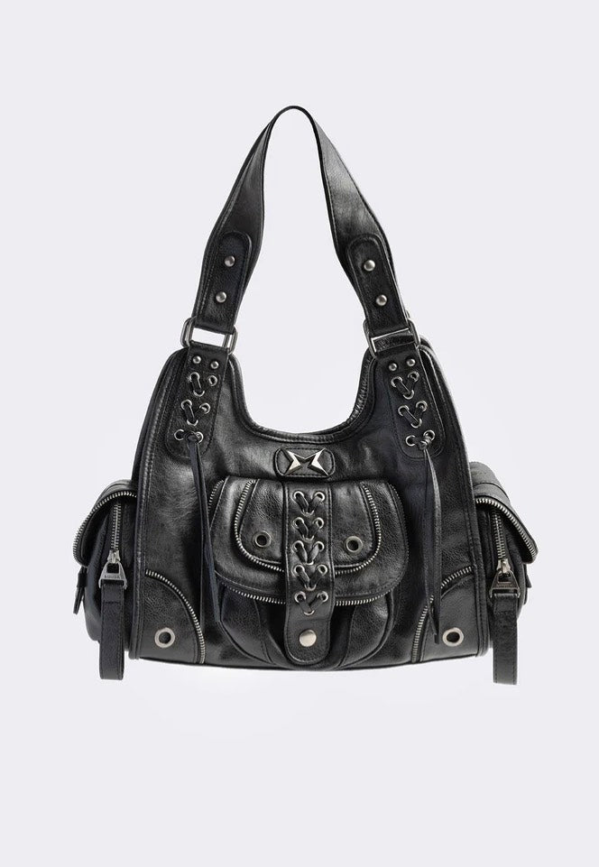 Minga London - Jules Vegan Shoulder Bag Black - Bag | Impericon