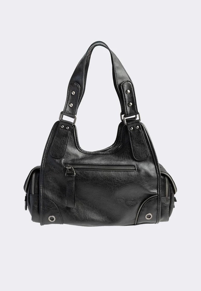 Minga London - Jules Vegan Shoulder Bag Black - Bag | Neutral-Image