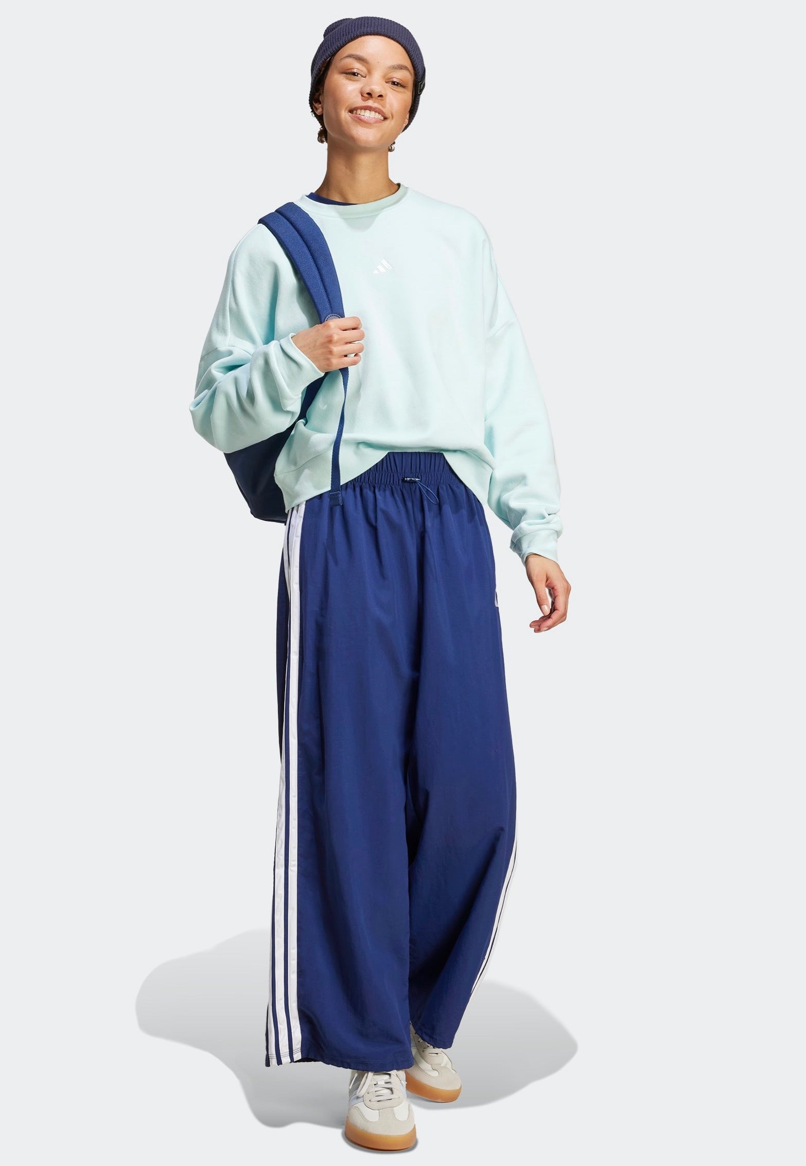 Adidas - W 3S WV Dkblue/White - Sweat Pants | Women-Image