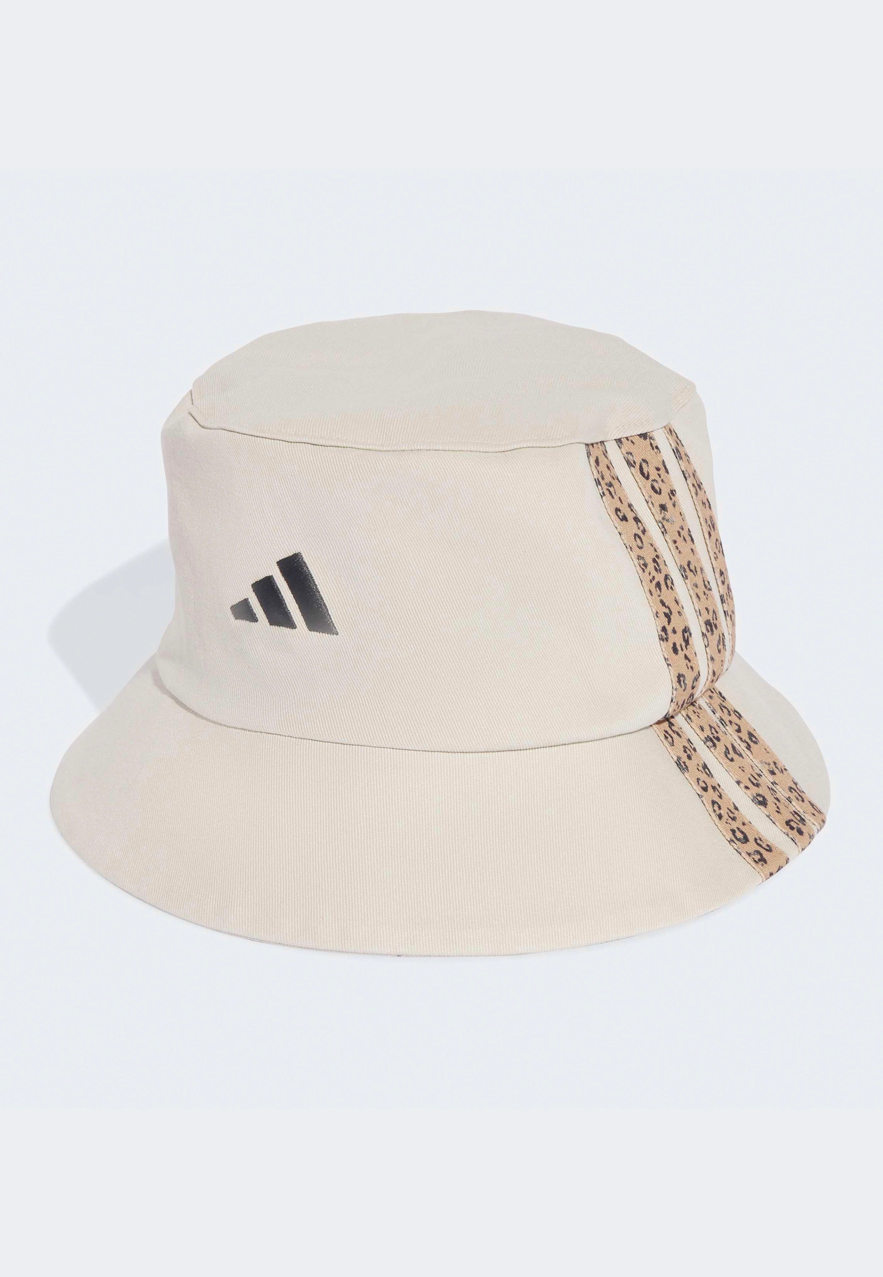 Adidas - 3 Stripes Leopard Graphic Wonalu/Black - Bucket Hat | Neutral-Image