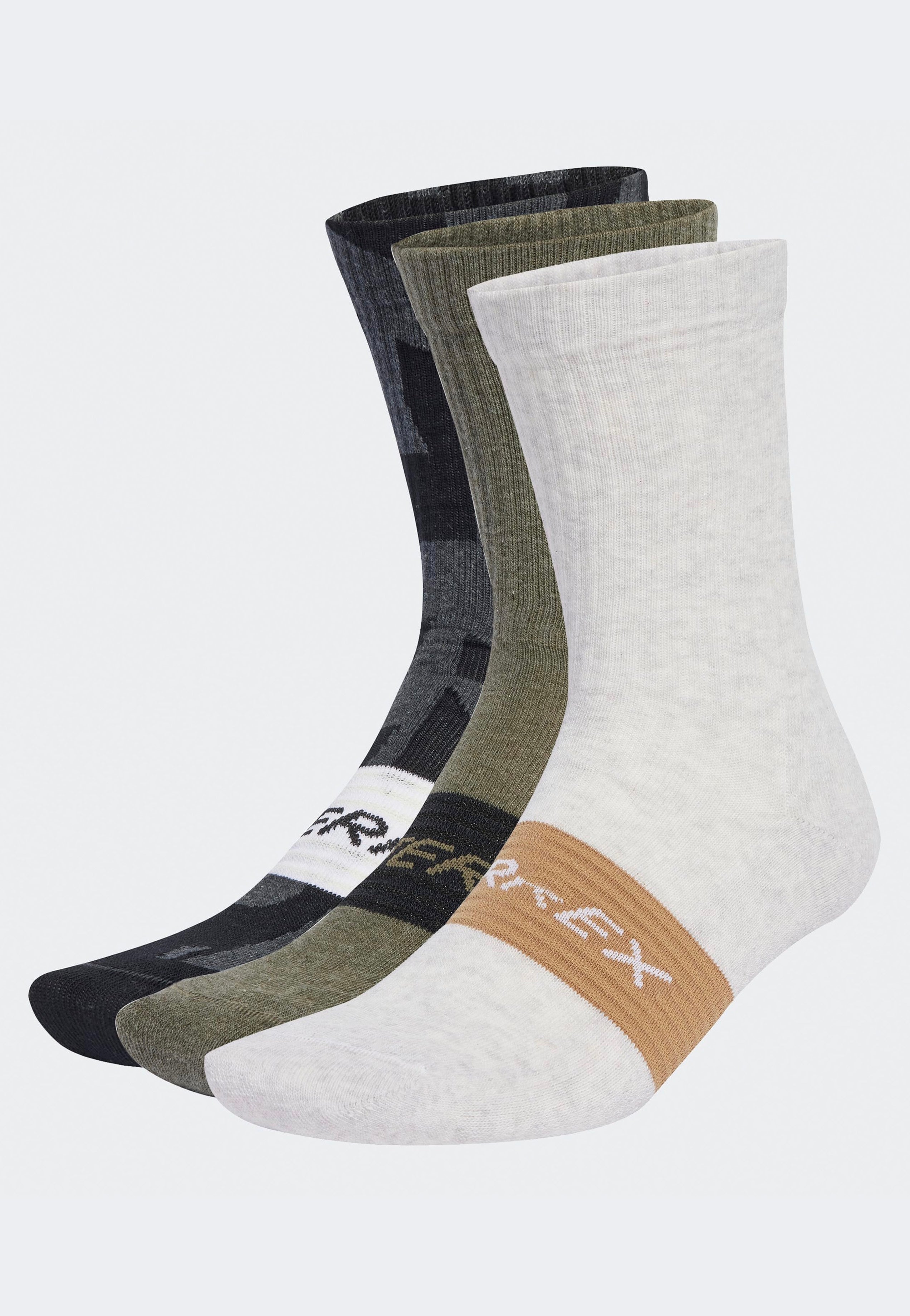 Adidas - Terrex Multi Pack Of 3 Black/Olistr/White - Socks | Neutral-Image