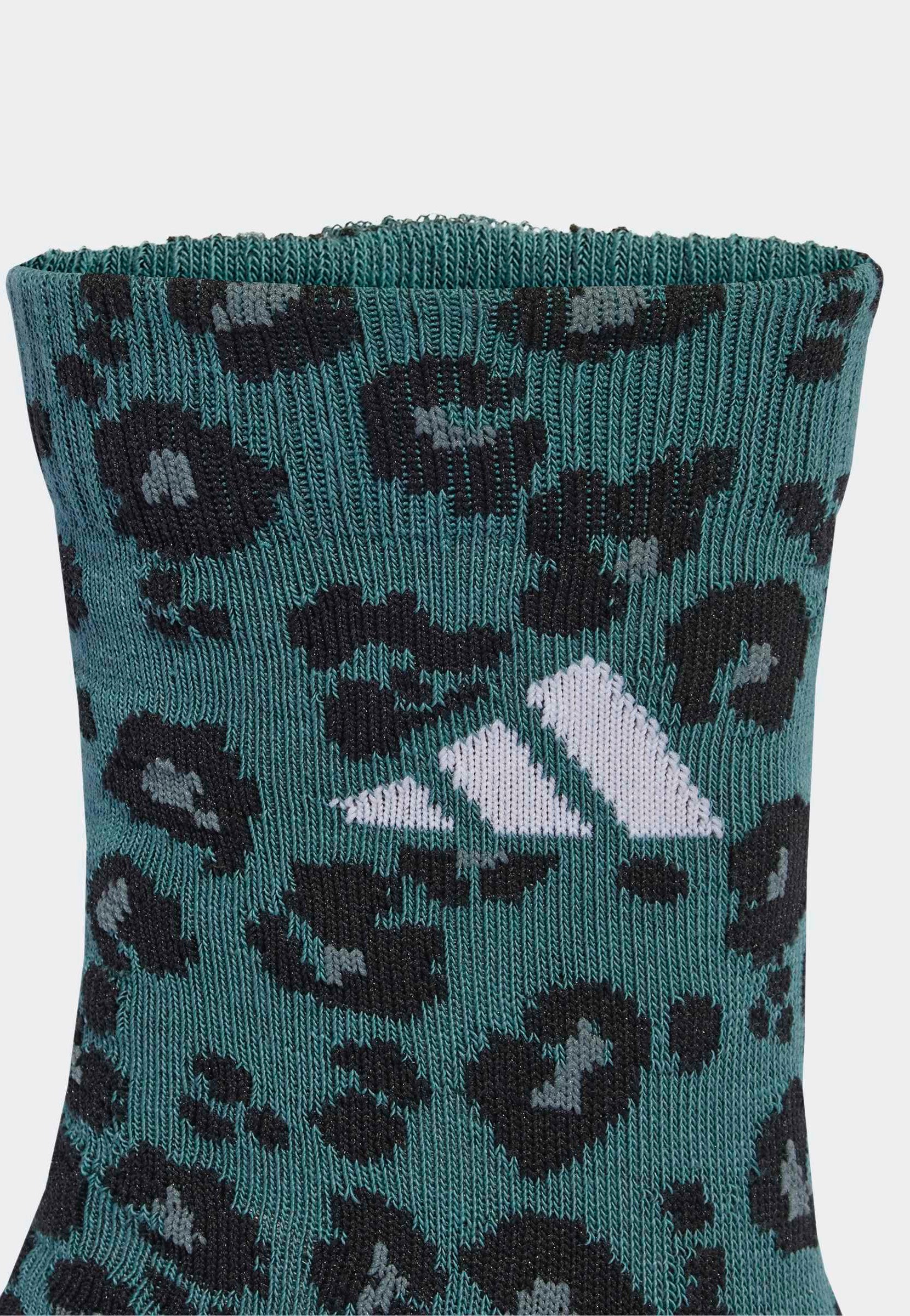 Adidas - Leopard Print Pack Of 3 Multco/Warsan/White/Multc - Socks | Neutral-Image