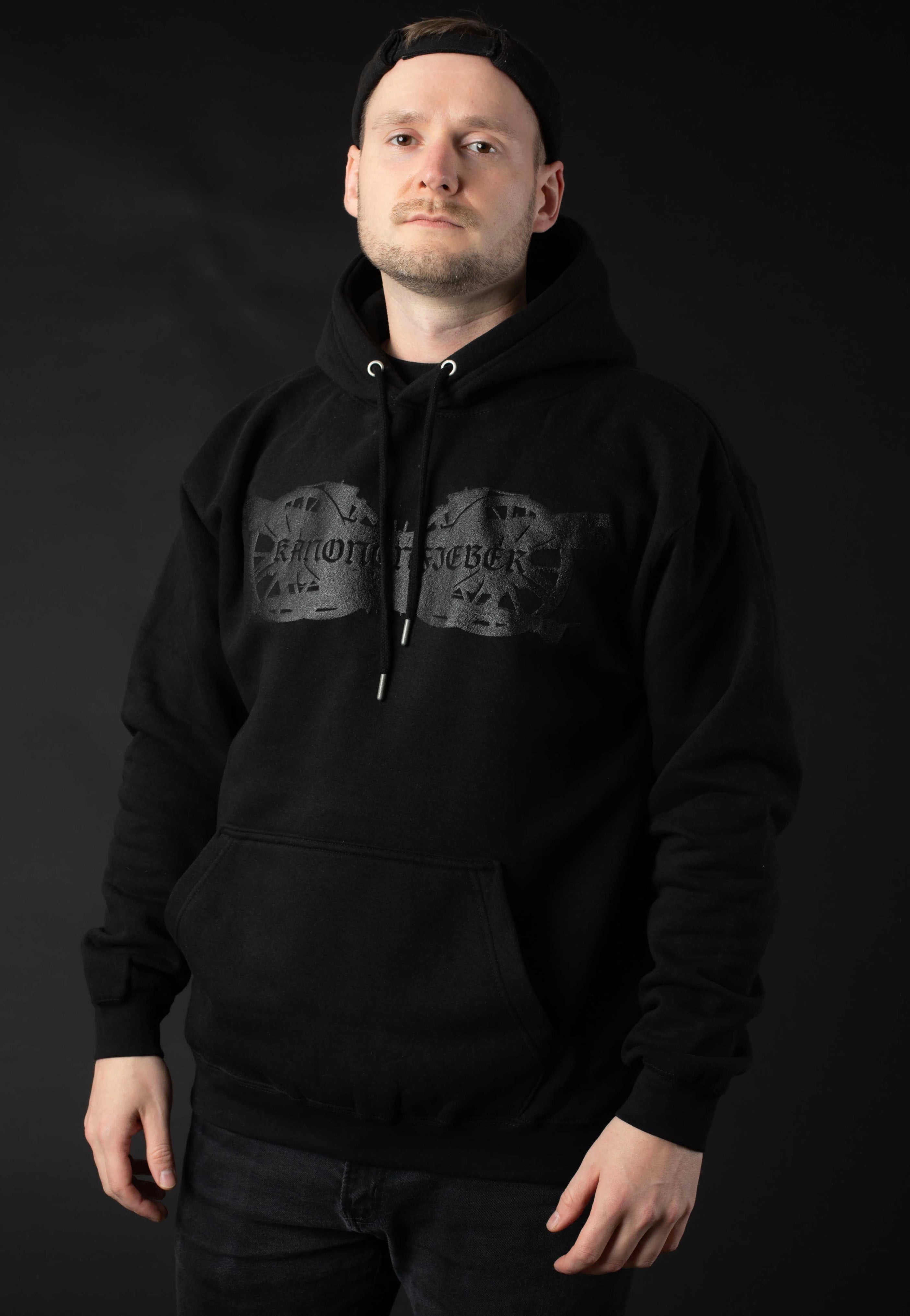 Kanonenfieber - Logo Limited Black On Black - Hoodie | Men-Image