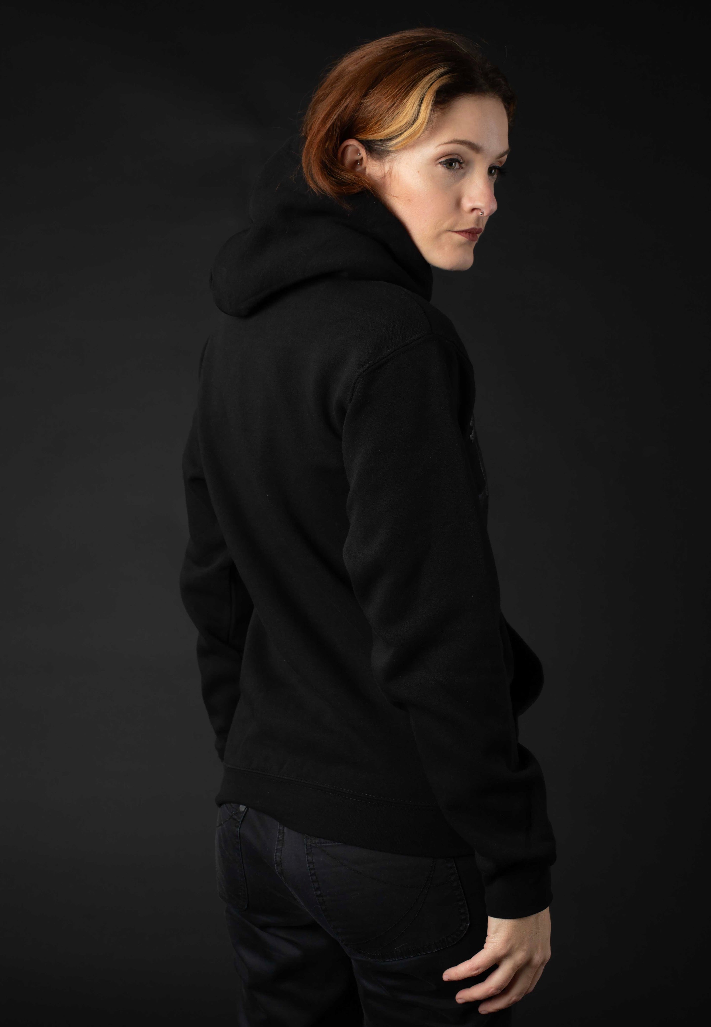 Kanonenfieber - Logo Limited Black On Black - Hoodie | Women-Image