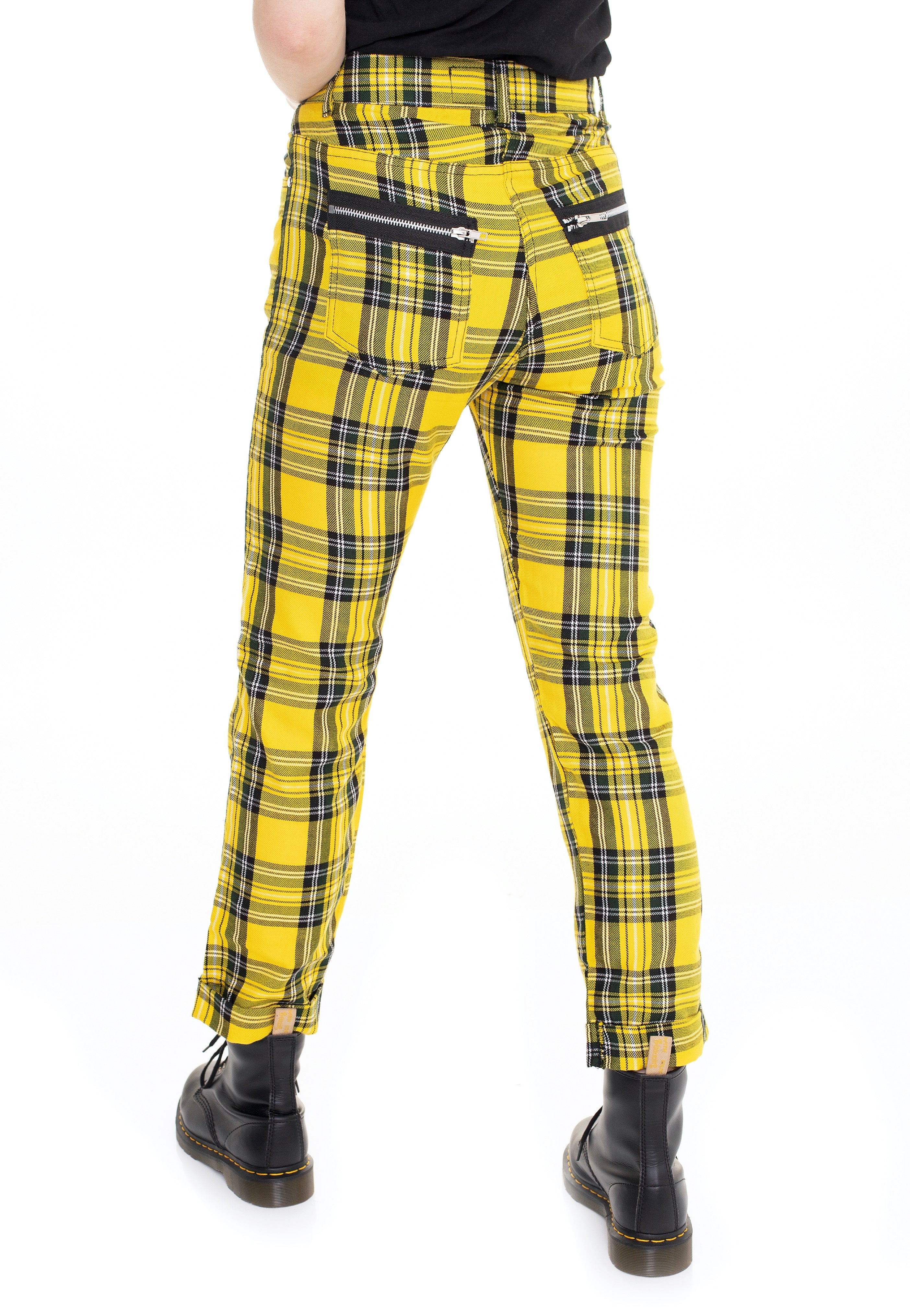 Chemical Black - Xylia Pant Yellow Tartan - Pants | Women-Image
