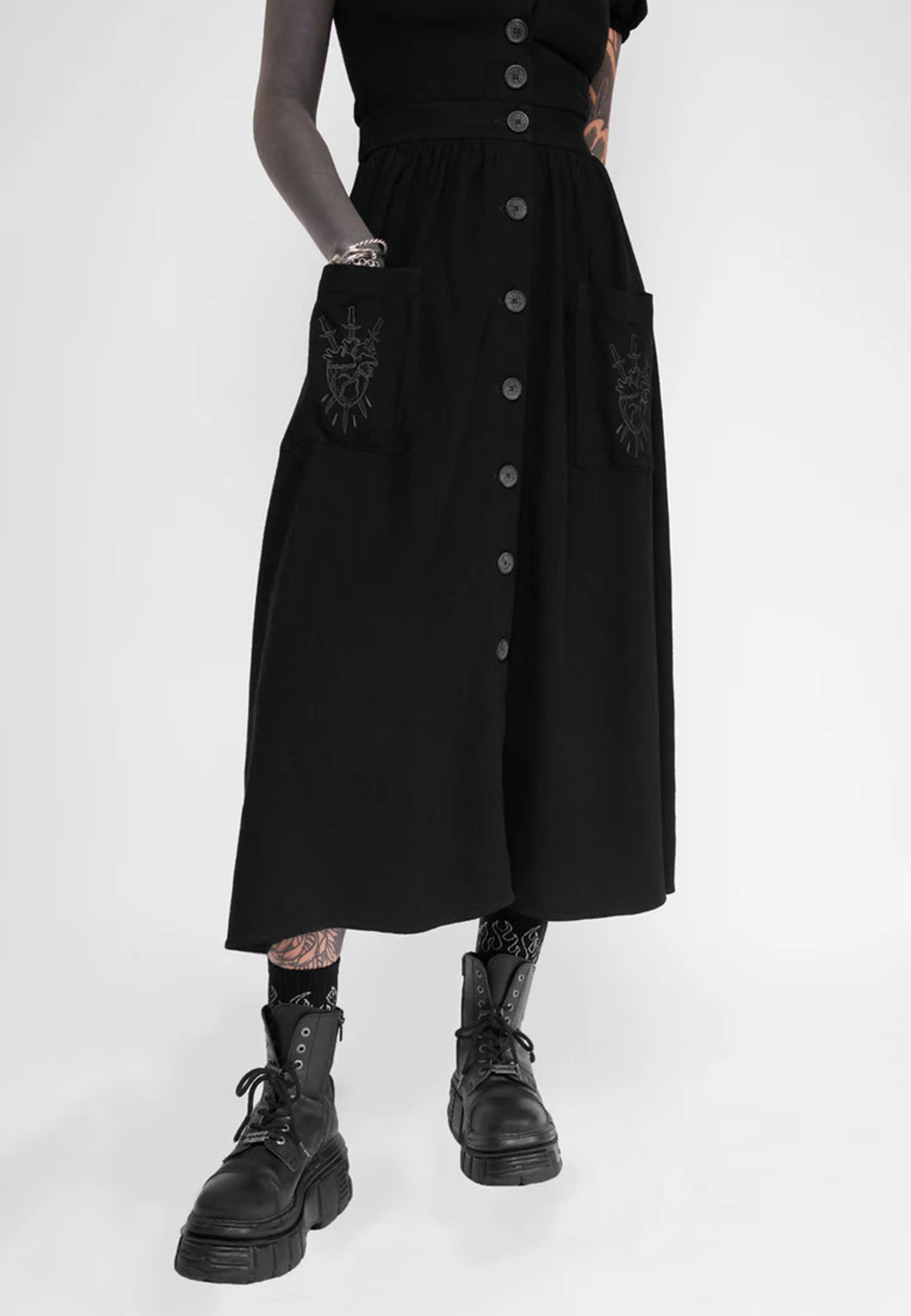 Mary Wyatt - Kassandra Linen Button-Up - Skirt | Women-Image