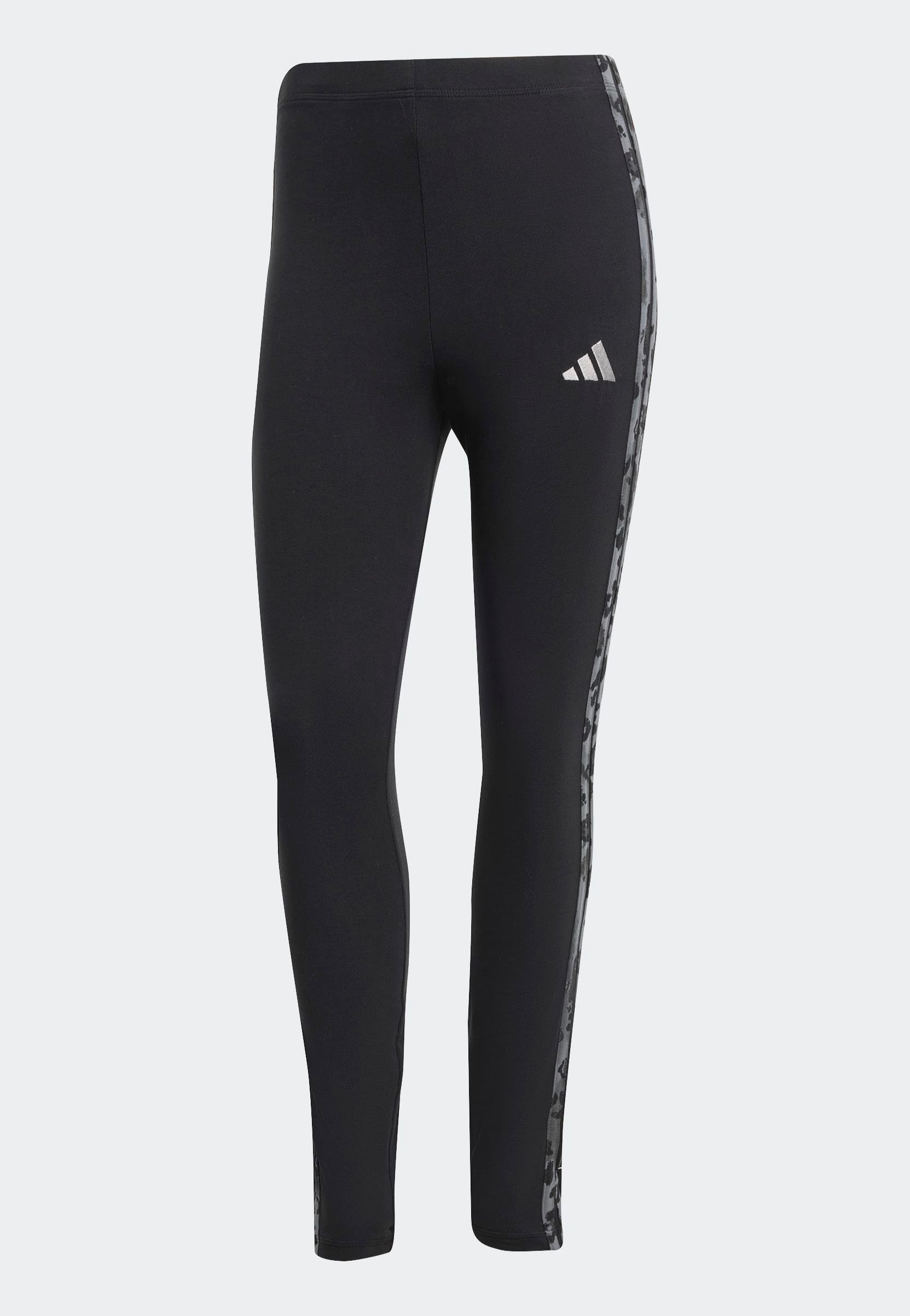 Adidas - Animal Print 3-Stripes High Rise Black/Multco/Grefiv - Leggings | Women-Image