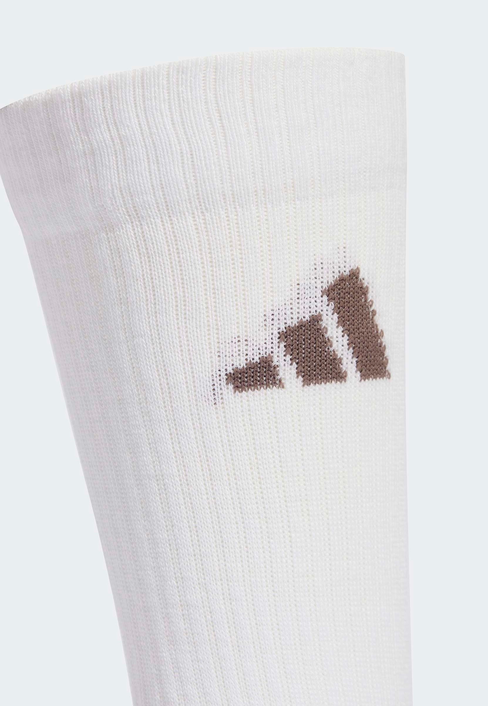 Adidas - Leo Pack Of 3 Earth Strata/Shadow Brown/White - Socks | Neutral-Image