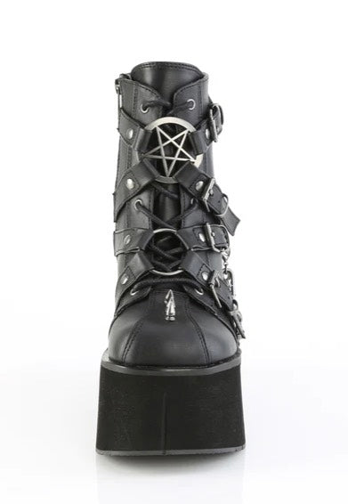 DemoniaCult Kera 68 Black Vegan Leather - Girl Shoes | Impericon