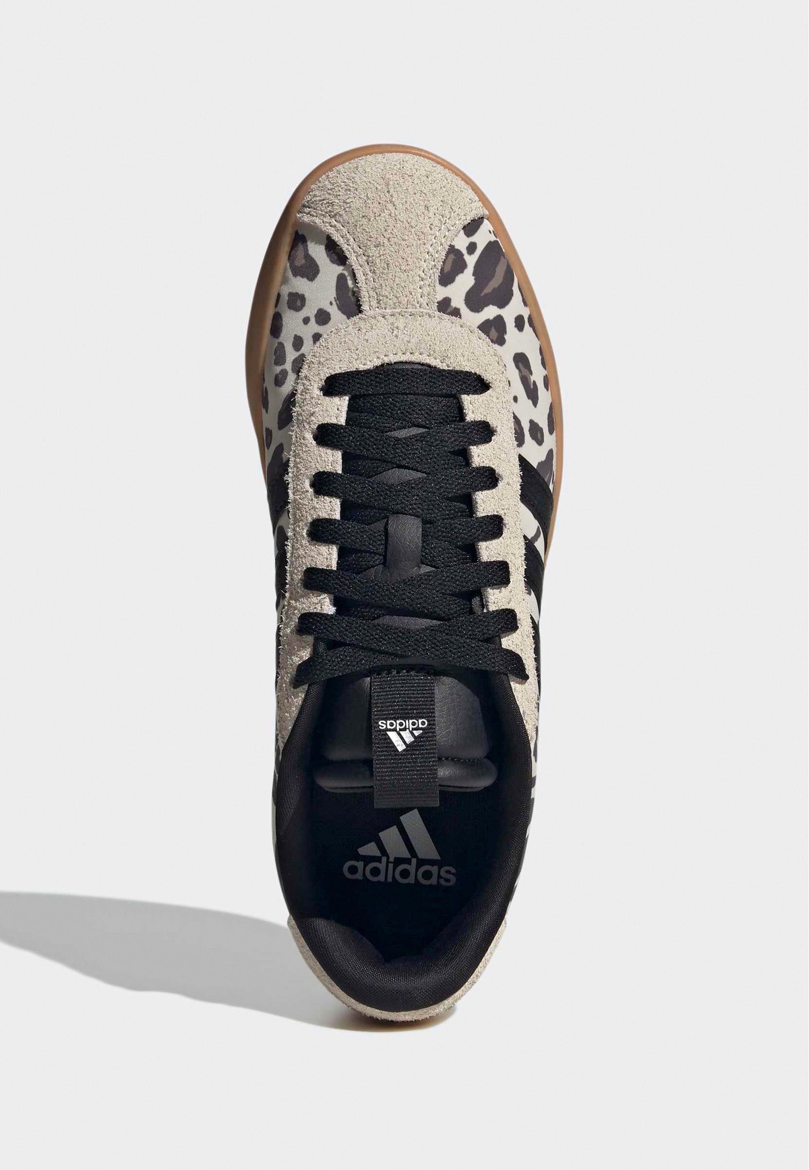 Adidas - VL Court 3.0 Crystal Linen/Core Black/Khaki Six - Girl Shoes | Women-Image