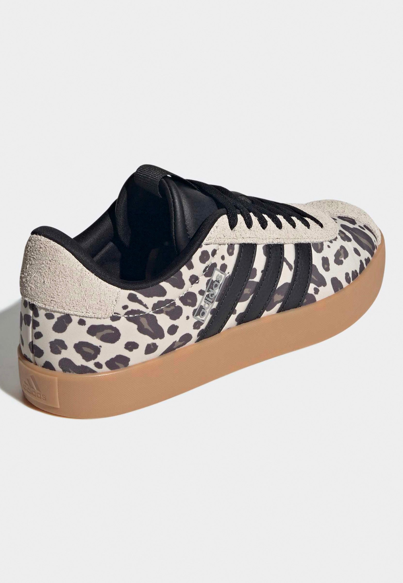 Adidas - VL Court 3.0 Crystal Linen/Core Black/Khaki Six - Girl Shoes | Women-Image