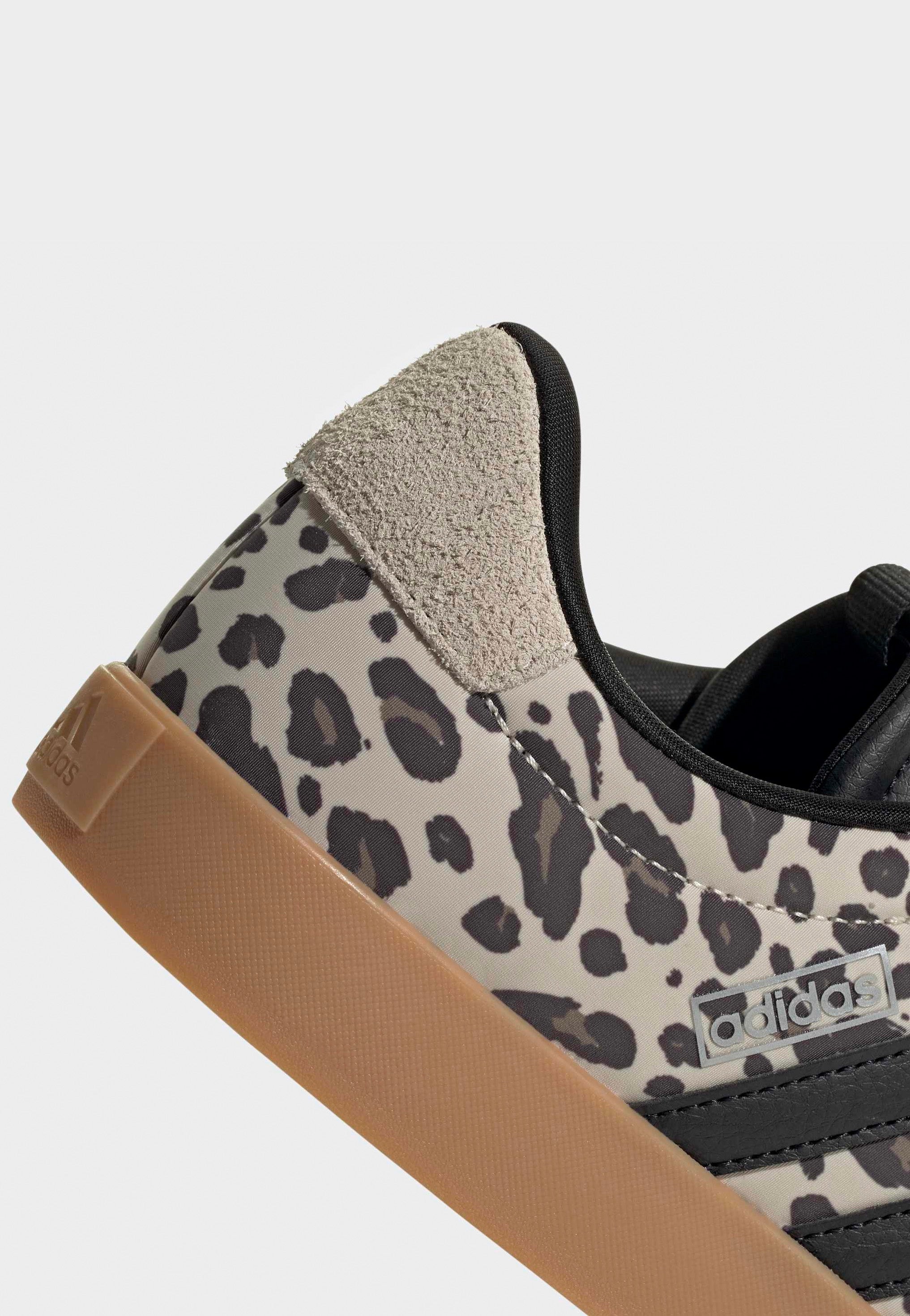 Adidas - VL Court 3.0 Crystal Linen/Core Black/Khaki Six - Girl Shoes | Women-Image