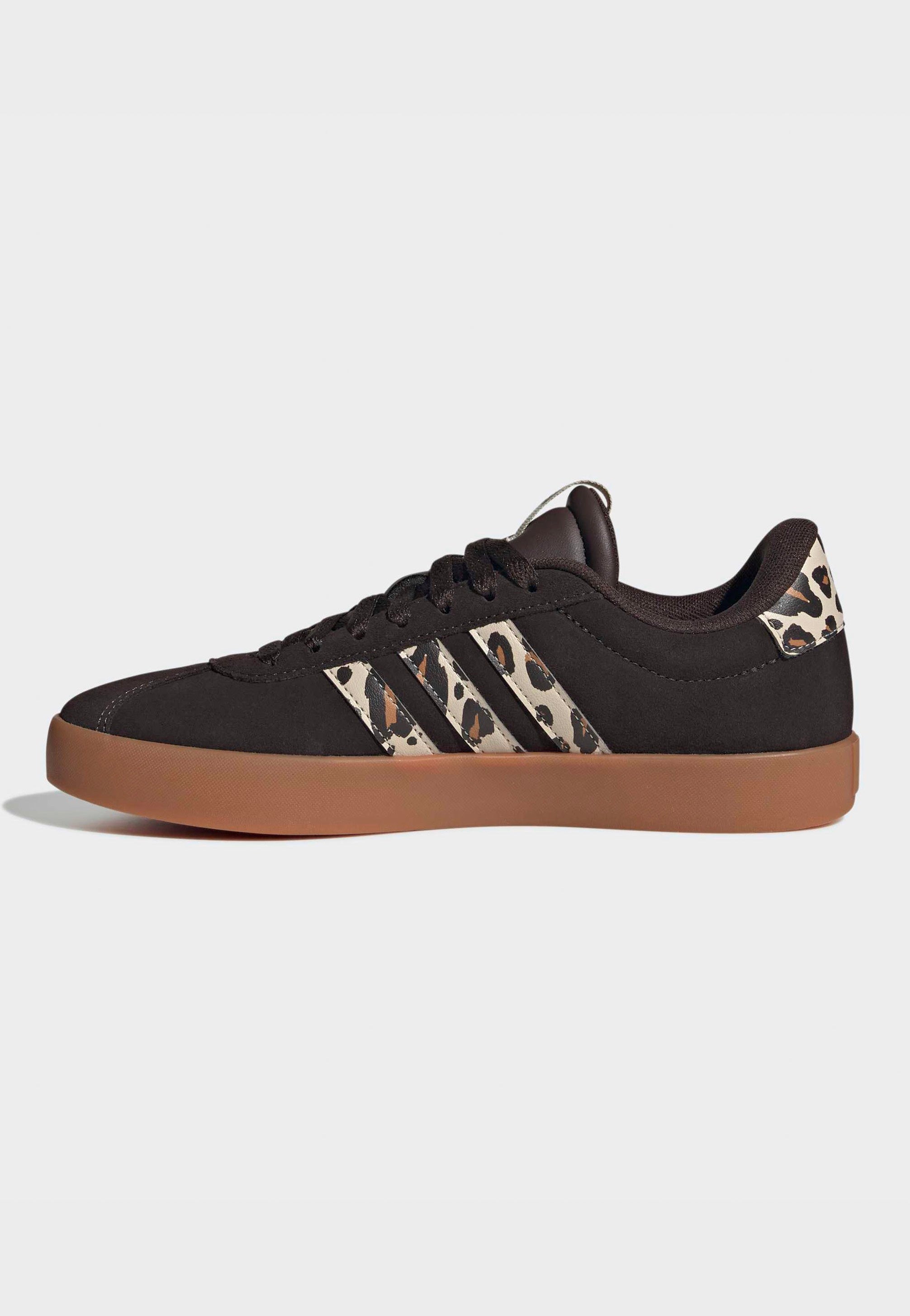 Adidas - Vl Court 3.0 Aurora Coffee/Crystal Linen/Amber Gum - Girl Shoes | Women-Image