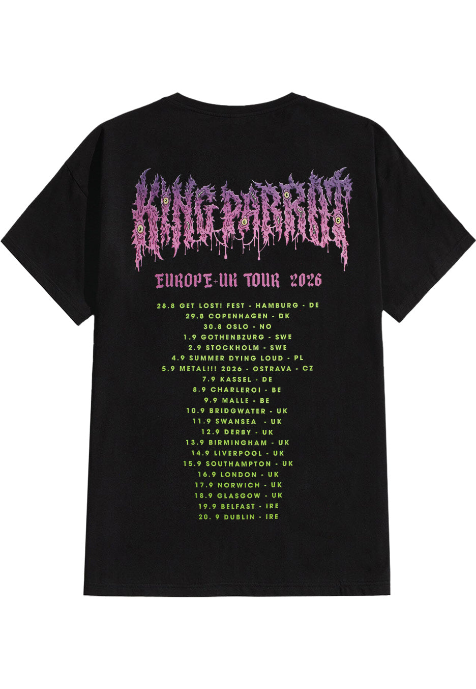 King Parrot EU Tour 2026 T-Shirt | Neutral-Image