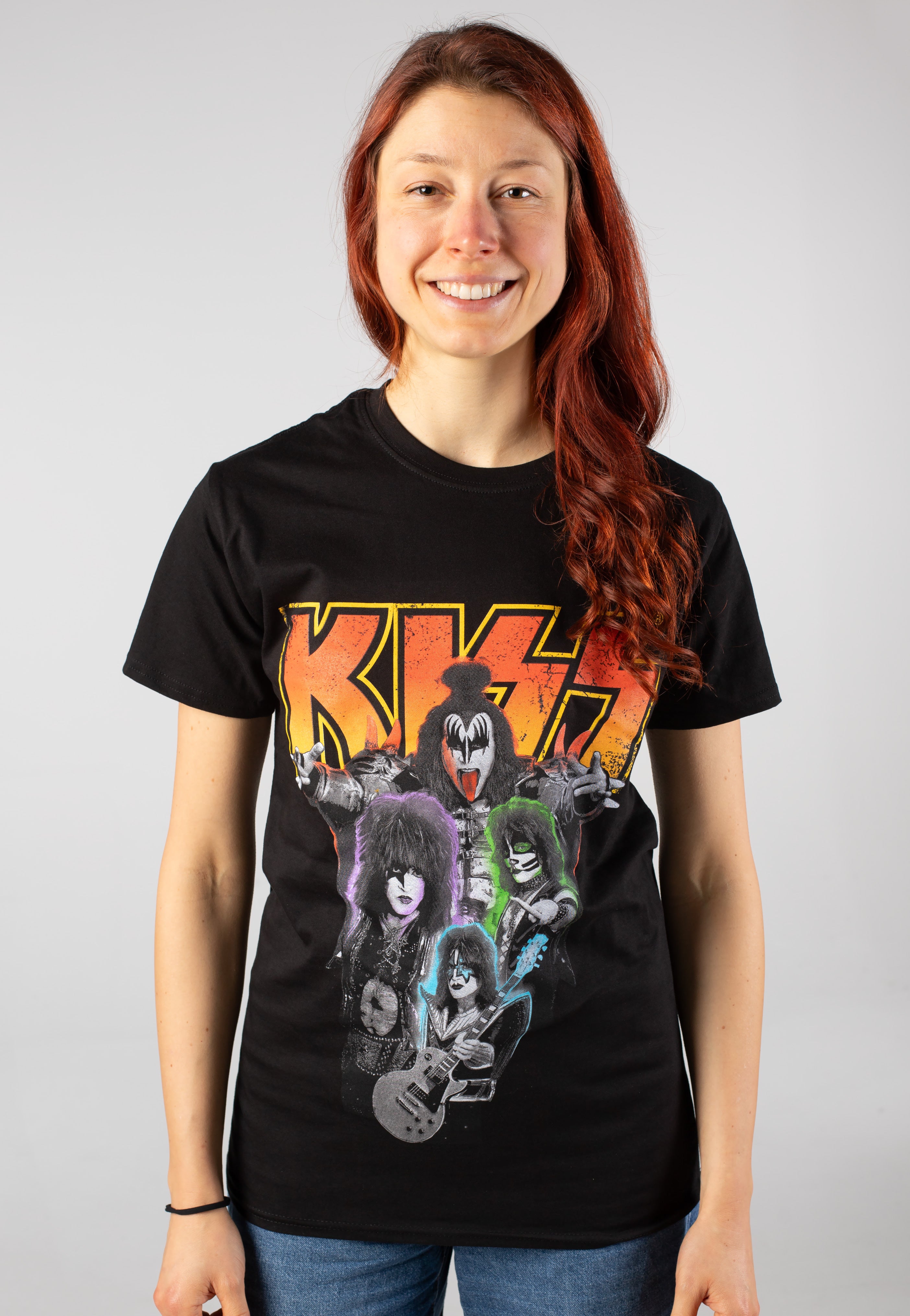 Kiss - Neon Band - T-Shirt | Women-Image