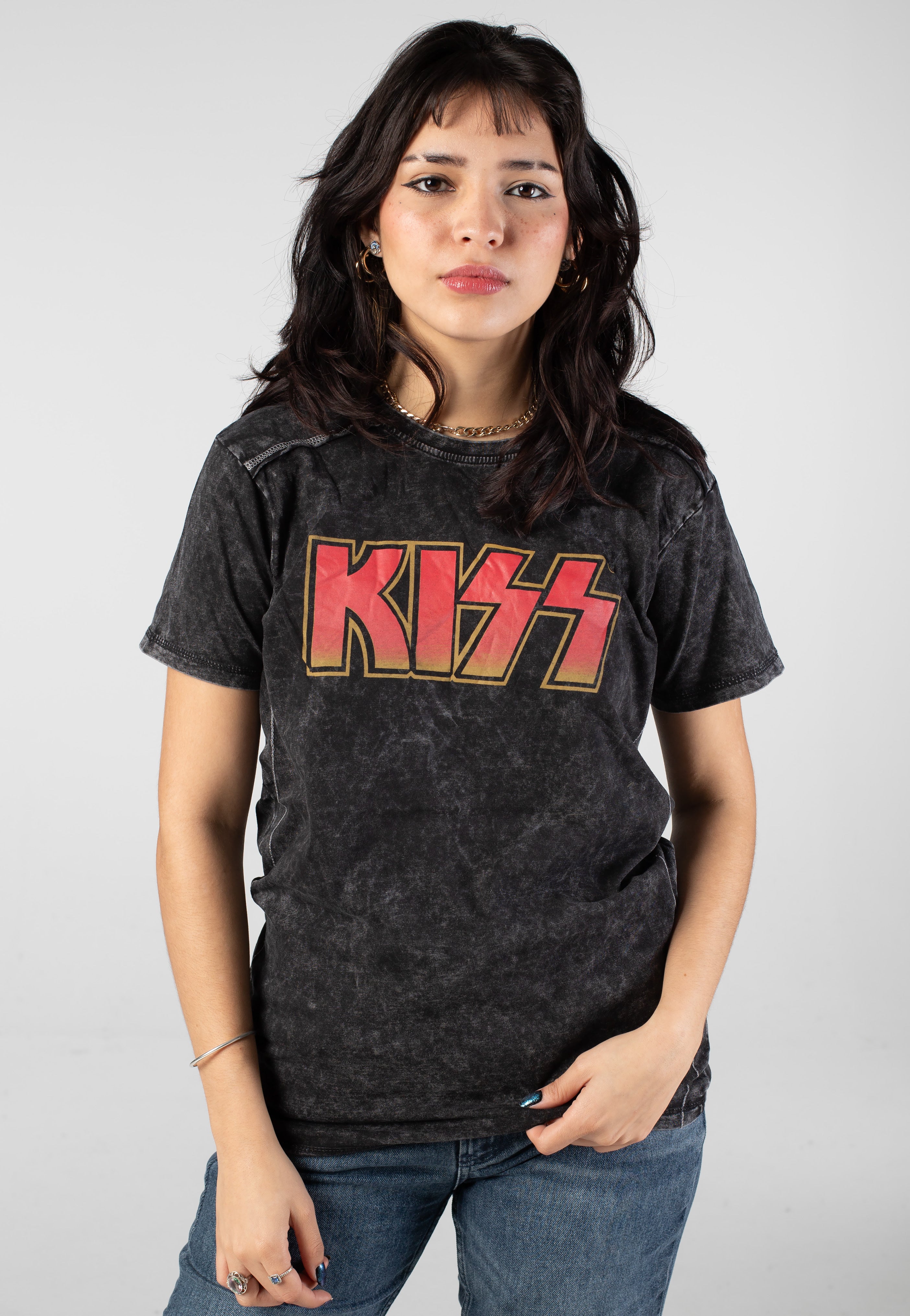 Kiss - Classic Logo Washed - T-Shirt | Women-Image