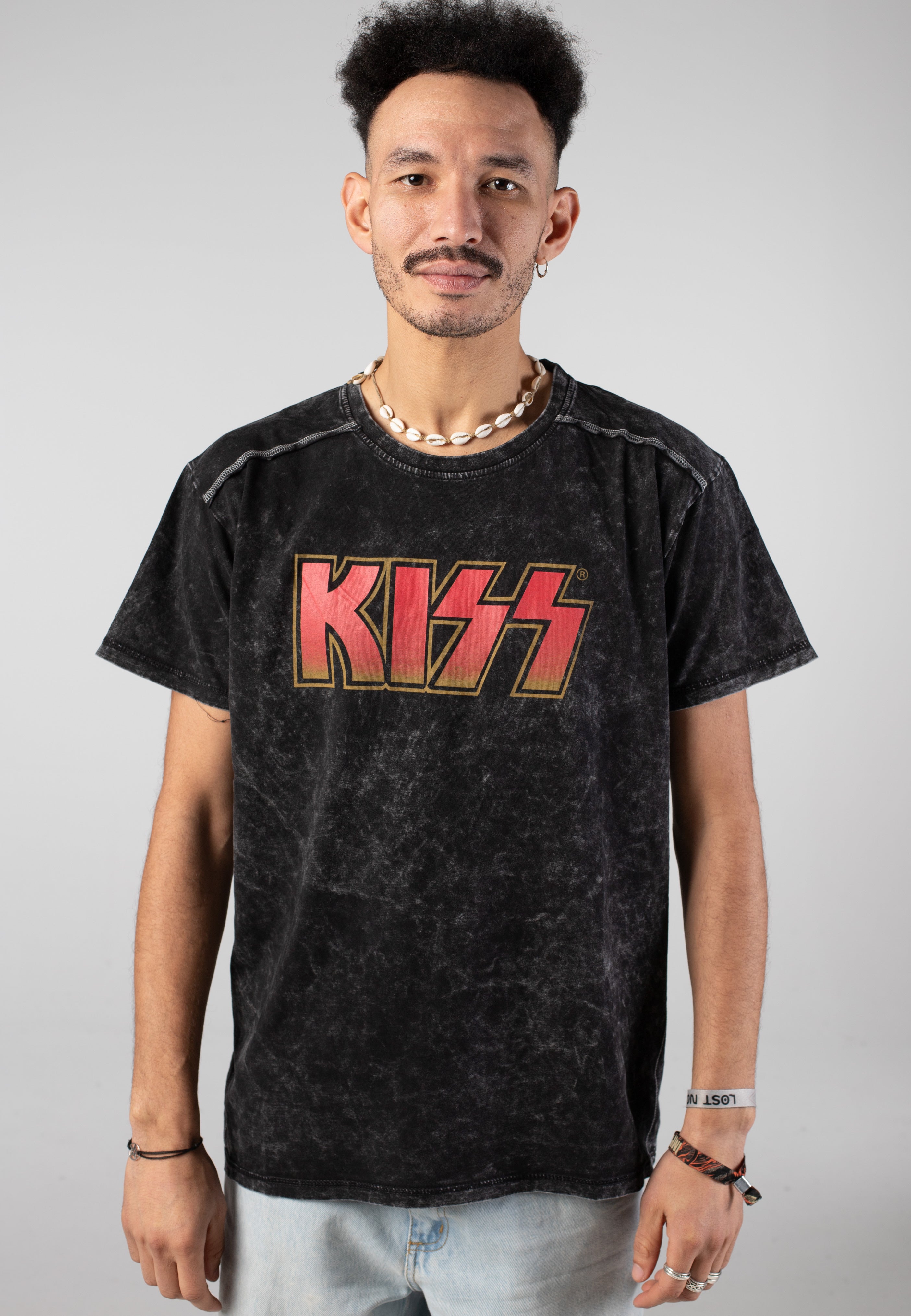 Kiss - Classic Logo Washed - T-Shirt | Men-Image