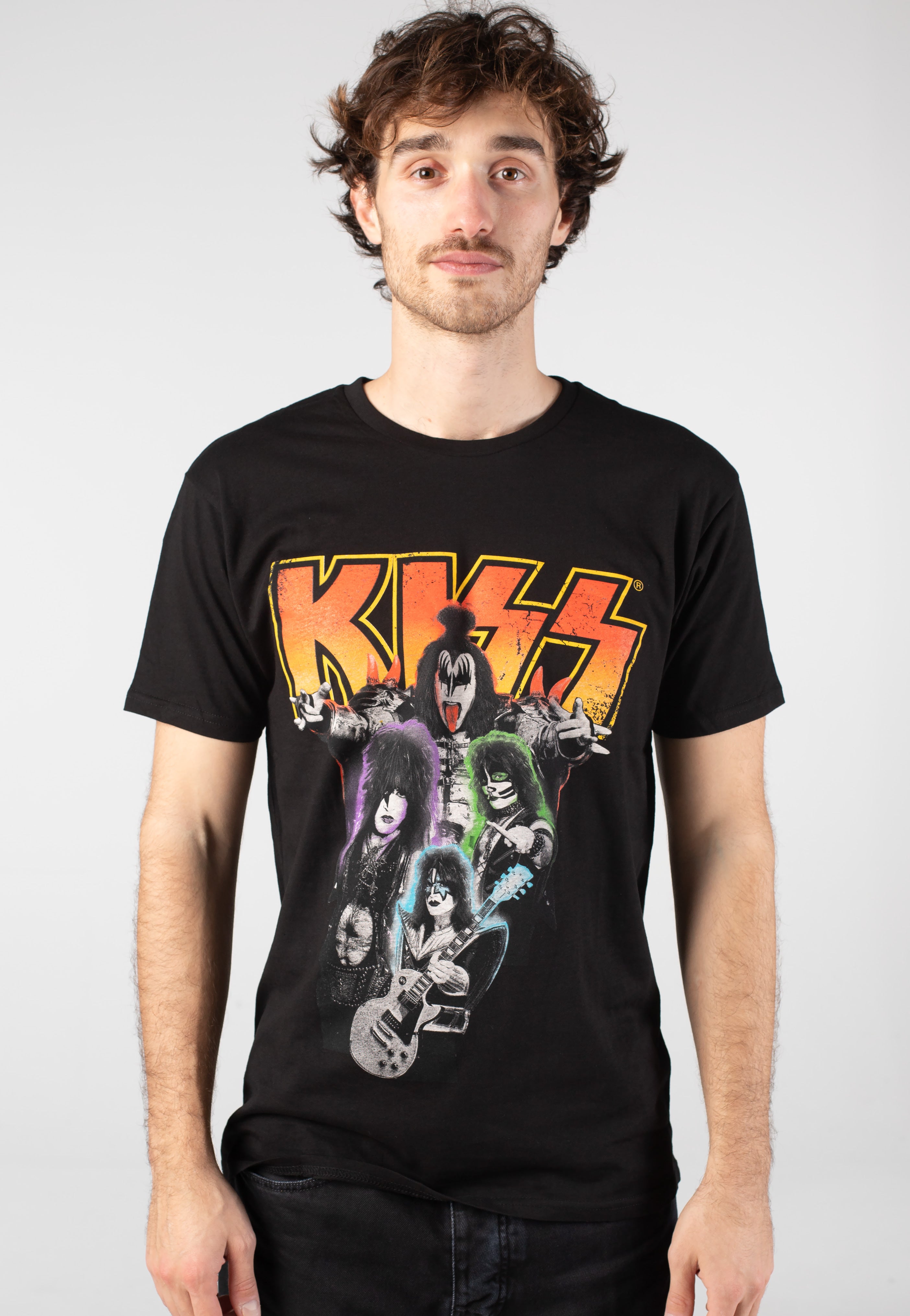 Kiss - Neon Band - T-Shirt